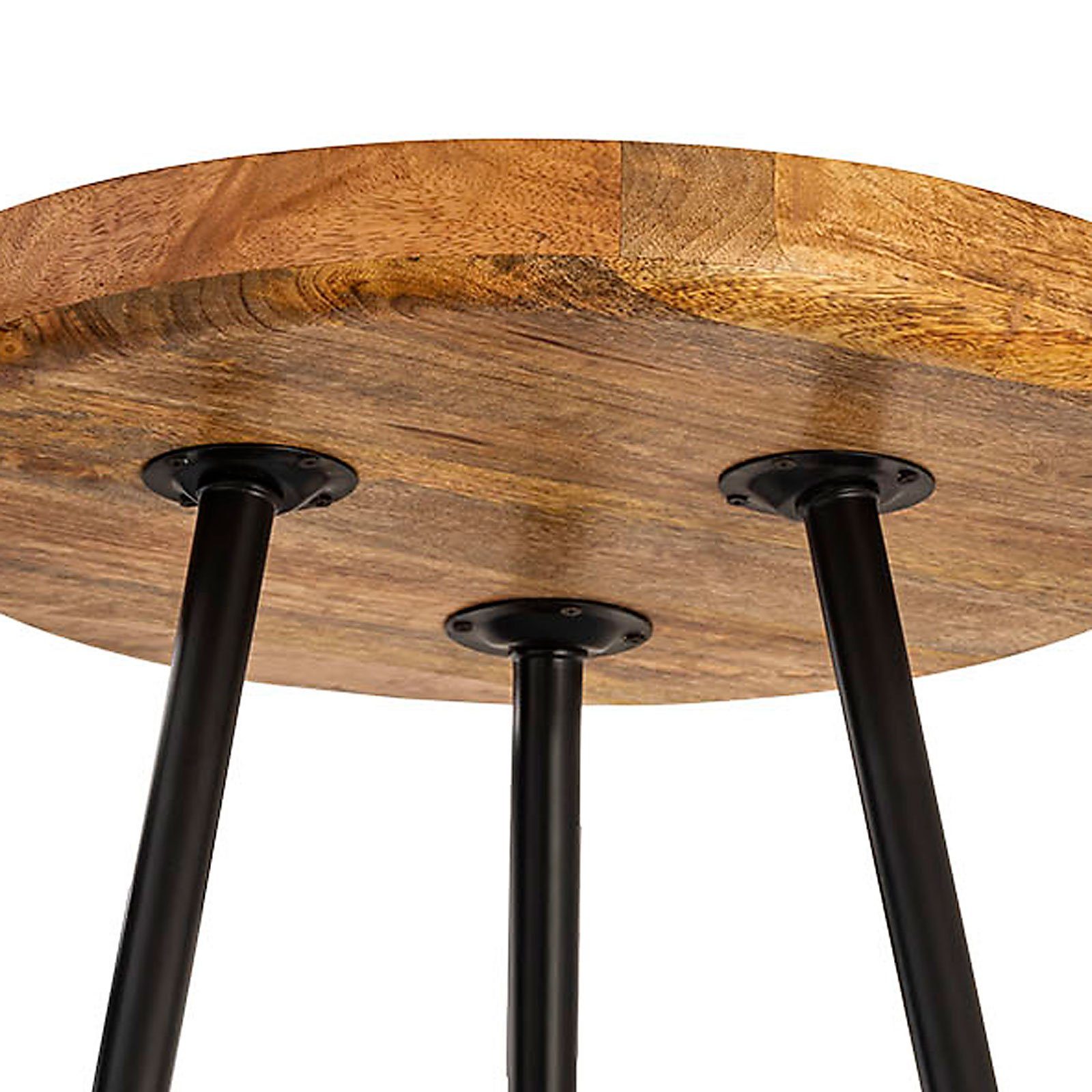 rund Beistelltisch Couchtisch Holz ø Wohnzimmer o. Tisch Vanco 40 50cm Casamia Beistelltisch