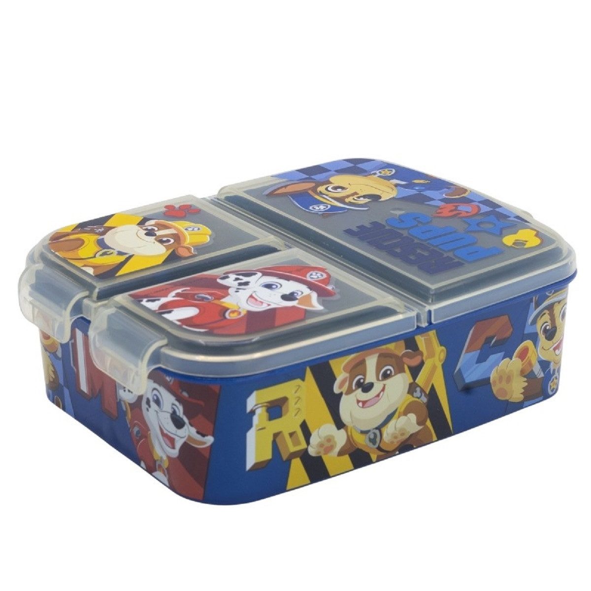 Stor Lunchbox Paw Patrol Kinder Brotdose – Lunchbox mit 3 Fächern & tollem Design, (Lunchbox, 1x Deckel, 1x Dose), Brotzeitdose