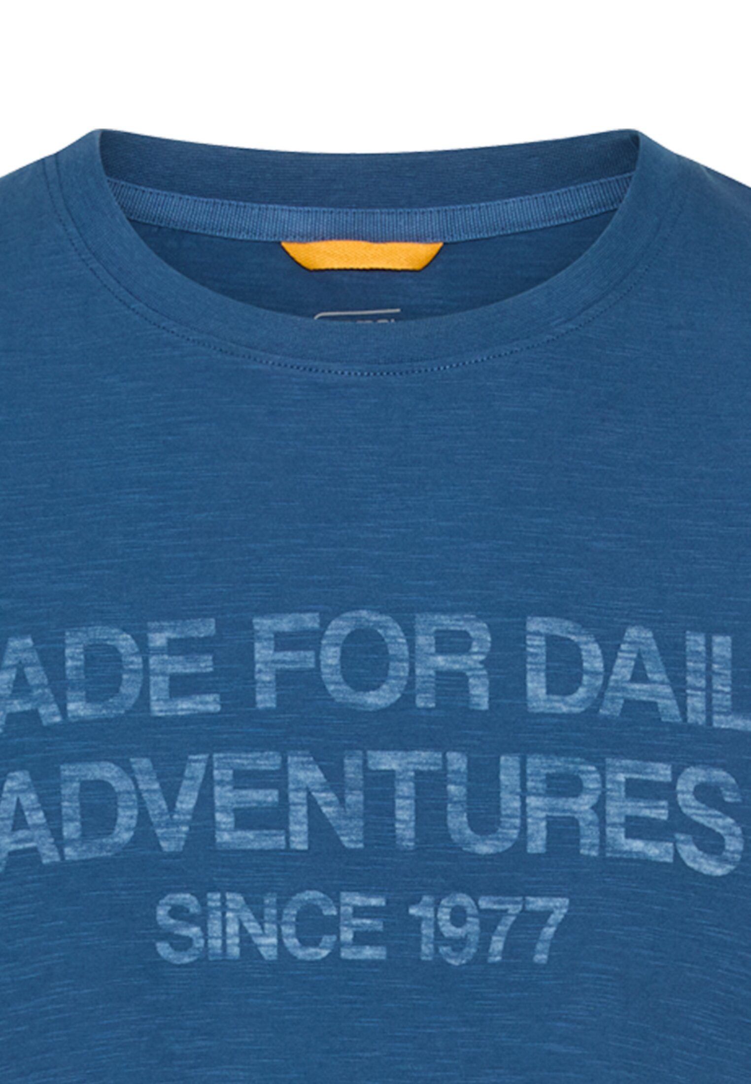 camel active Rundhalsshirt Sommershirt mit Frontprint