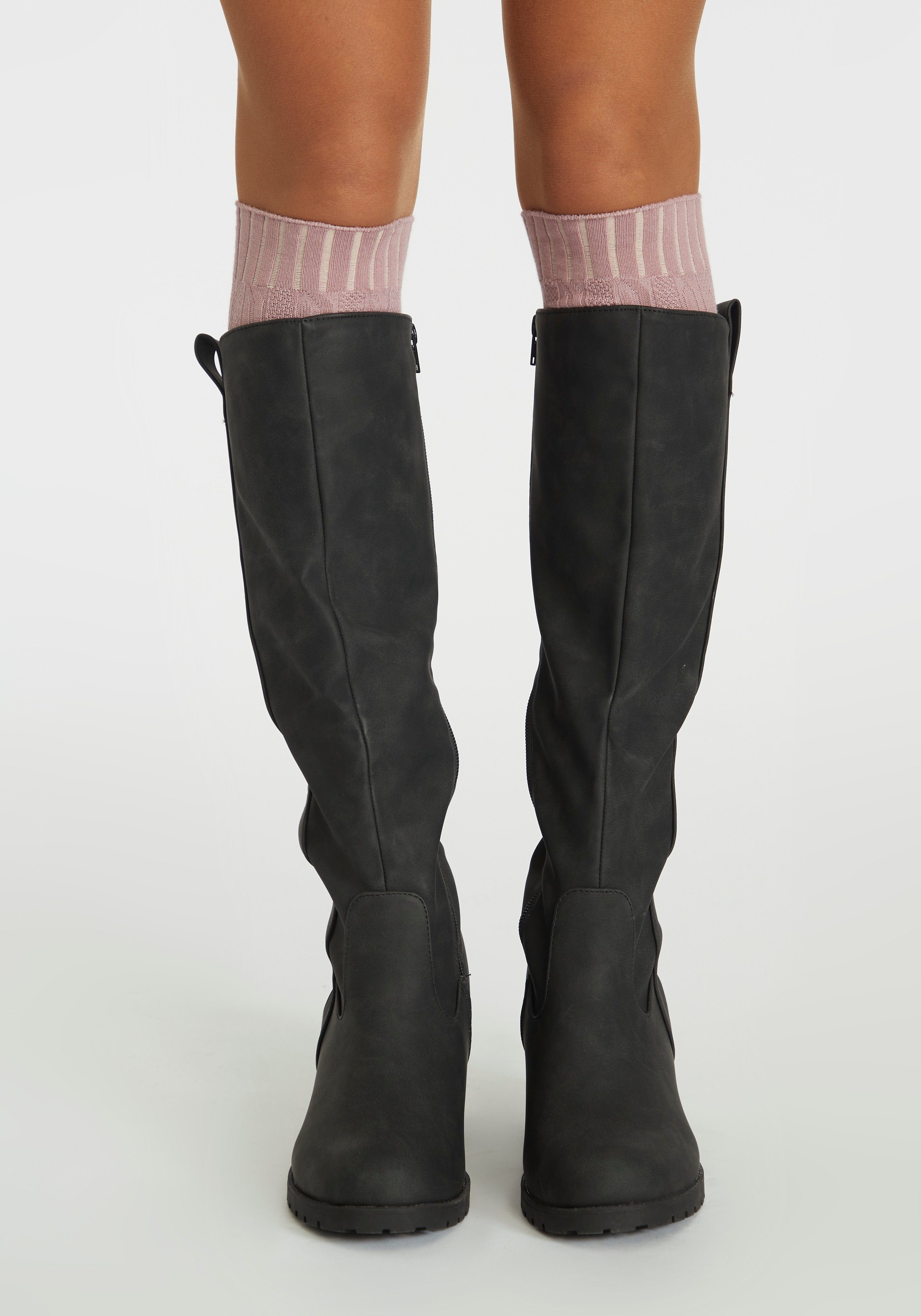 Lavana Stulpensocken (Packung, 3-Paar) für Stiefel und Boots