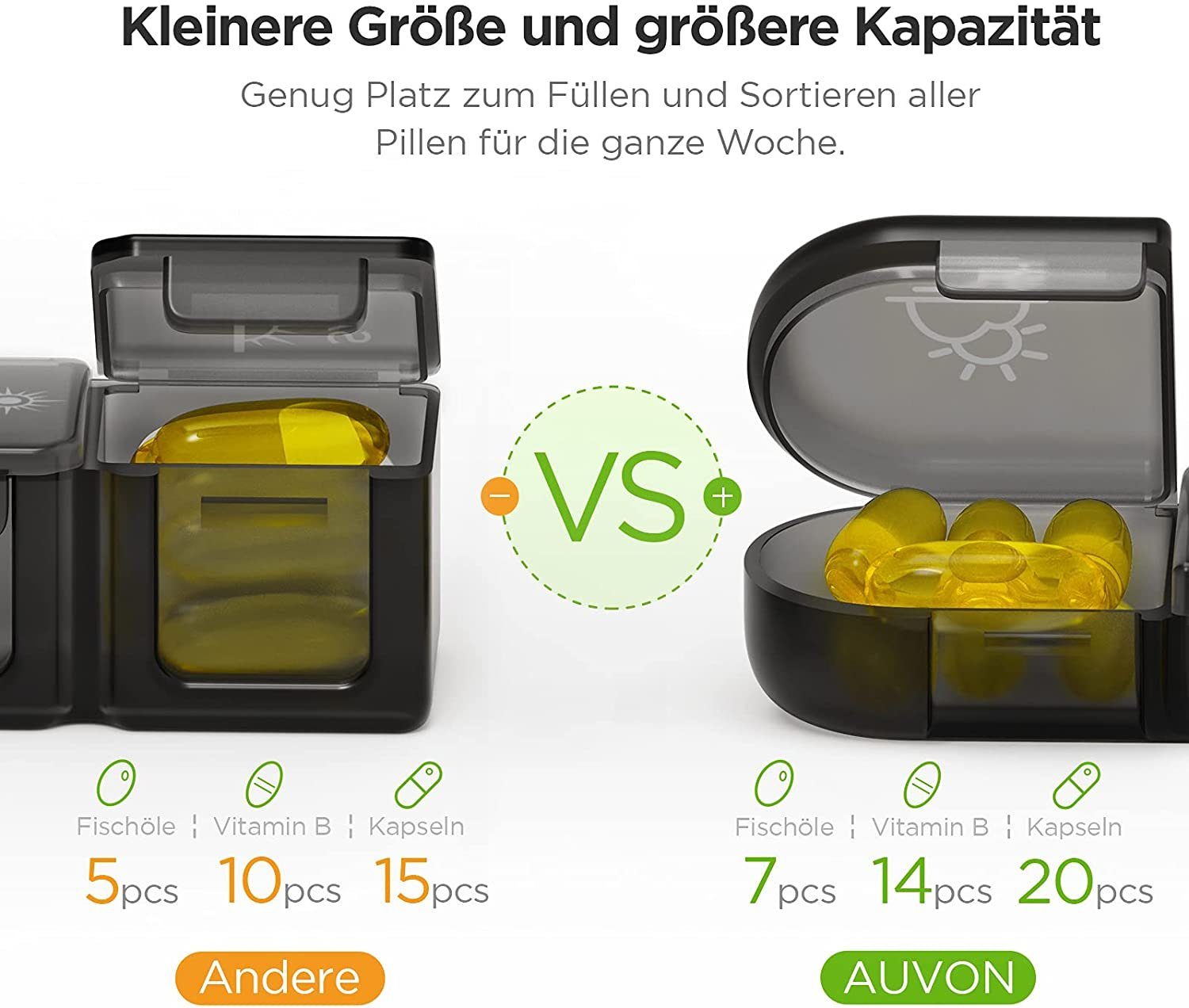 zggzerg Aufbewahrungsbox Zggzerg wöchentlicher Pillendose 7 günstig online kaufen