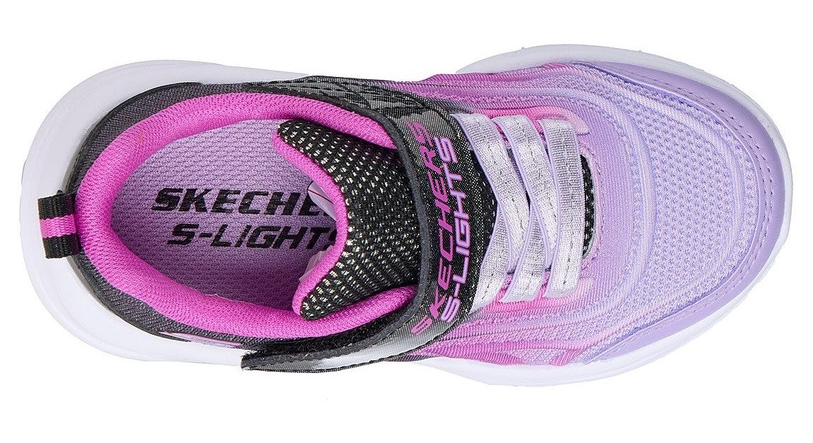 Skechers SKECHERS SOLA GLOW Sneaker Babyschuh mit Klettverschluss, Größenschablone zum Download