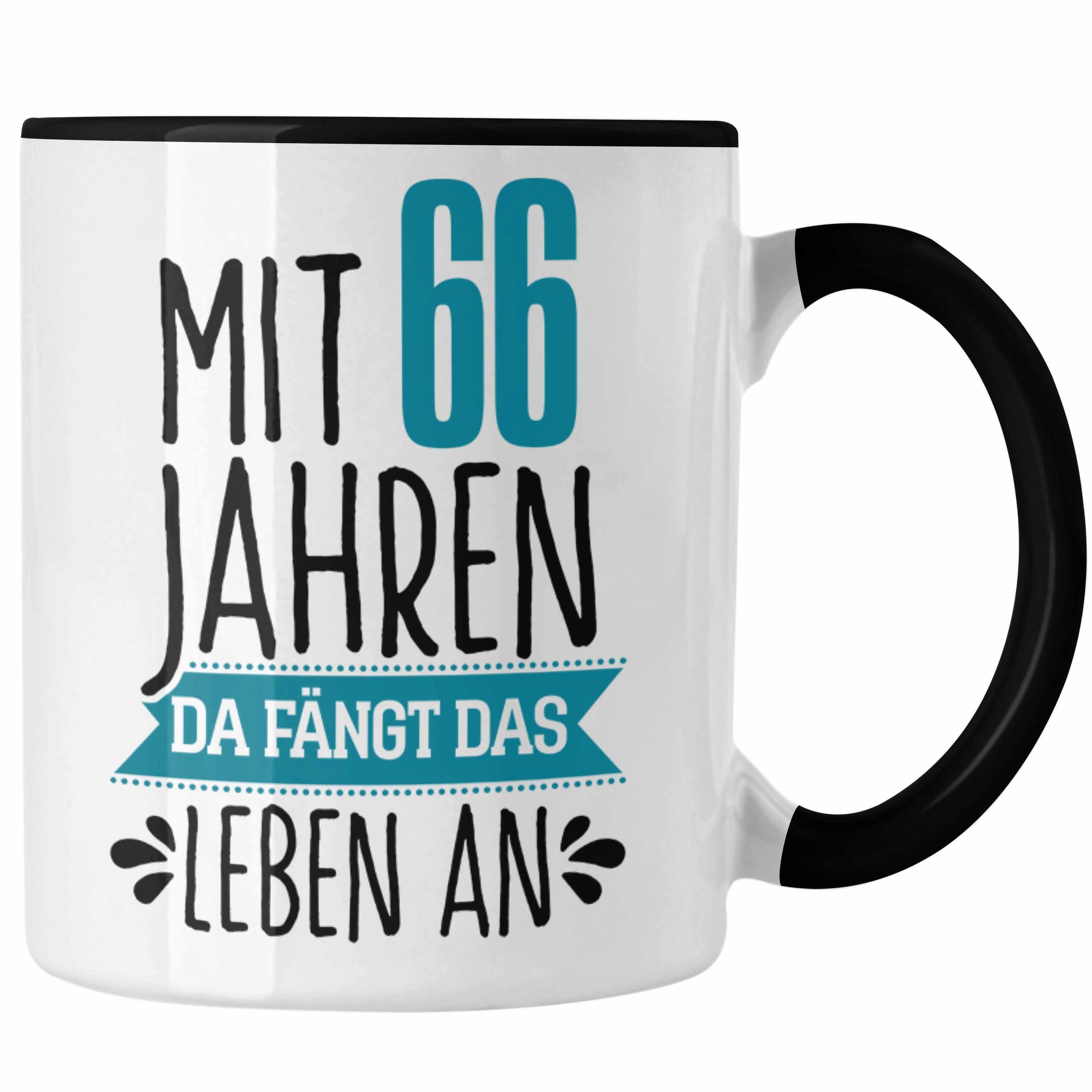 Trendation 66. Lustiges Tasse für Männer T Schwarz und Frauen Geschenk - Geburtstag Trendation