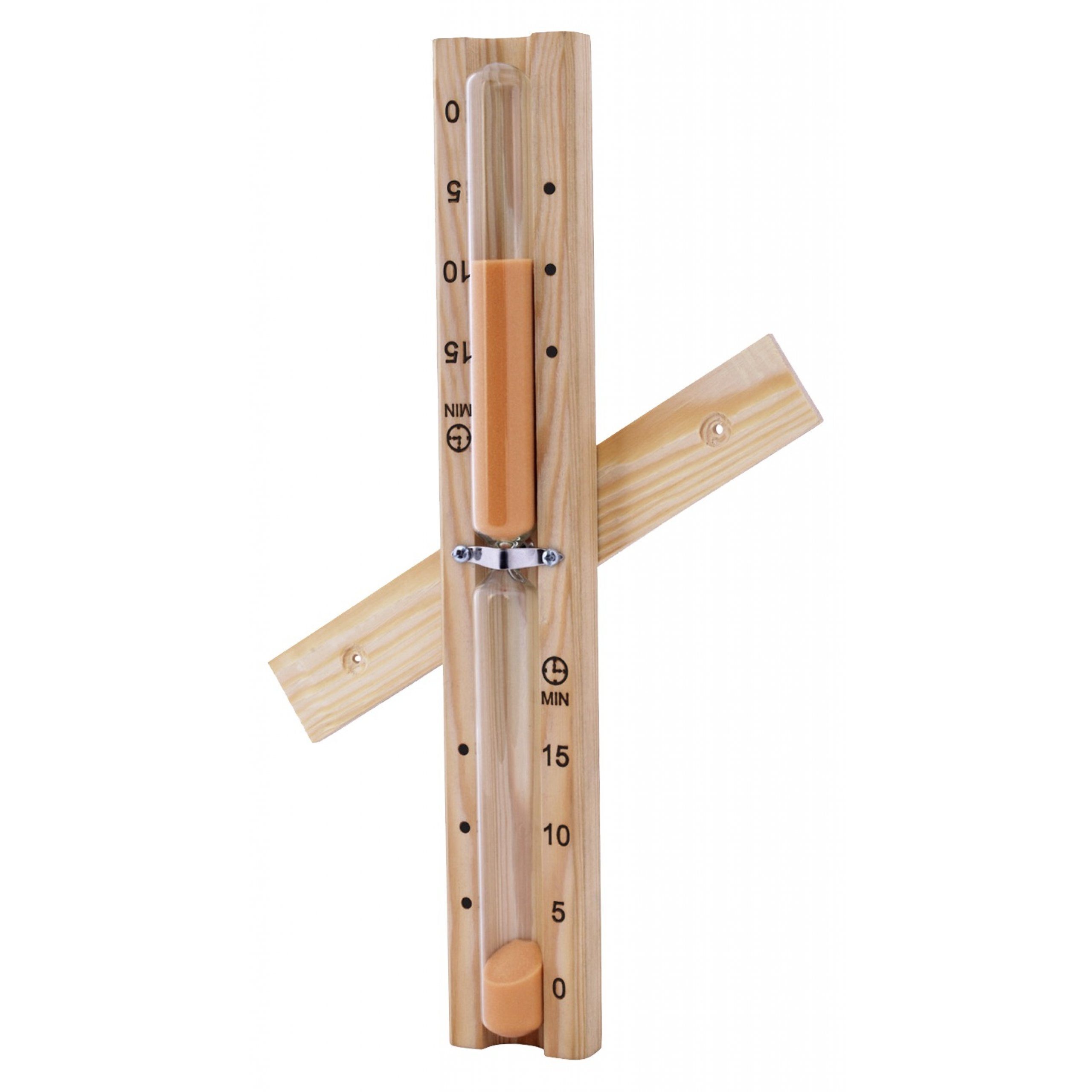 HARVIA Sauna-Sanduhr Harvia Sanduhr Basic aus Holz Saunauhr 15 Minuten hitzebeständig