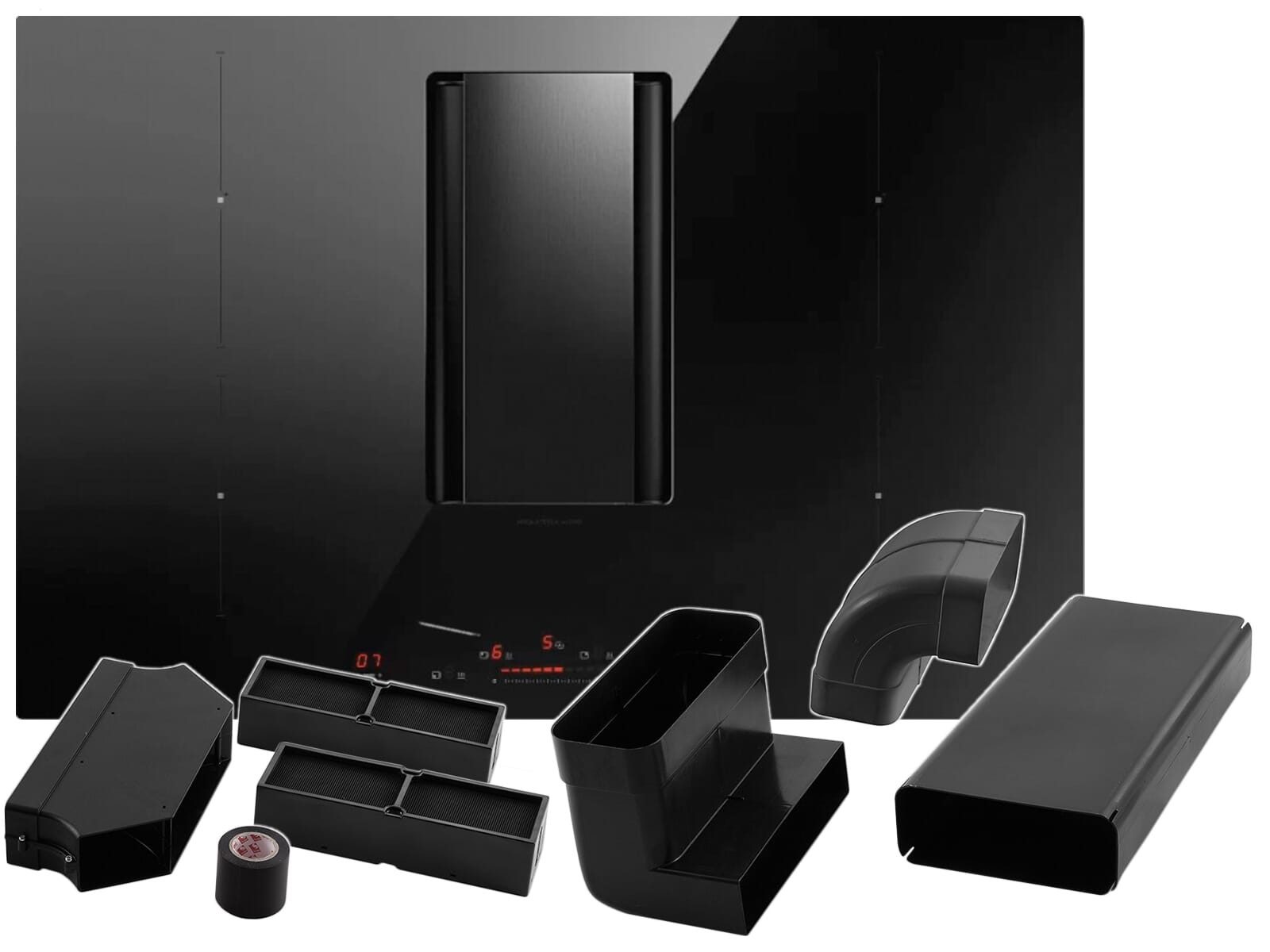 Elica Kochfeld mit Dunstabzug PRF0193270 + KIT0167756, Timer, TouchControl-Bedienung