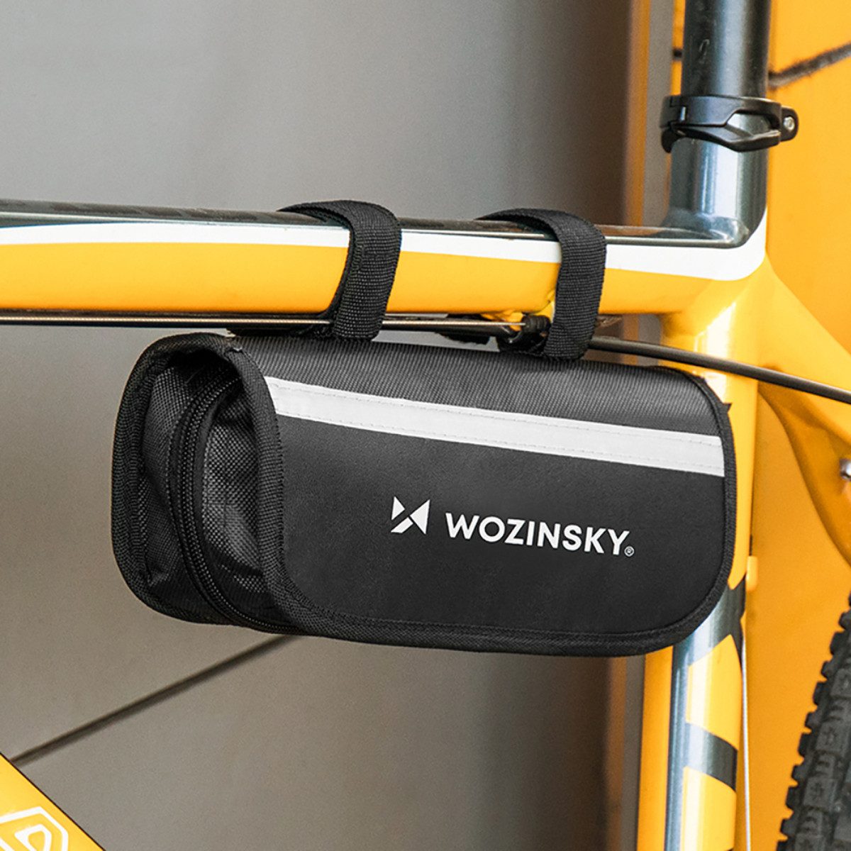 Wozinsky Fahrrad-Reparaturset WMZ-01N, Set, 16-St., 16 in 1 Set mit Pumpe, Reifenheber und Flickzeug in Tasche – Bild 2 von 5