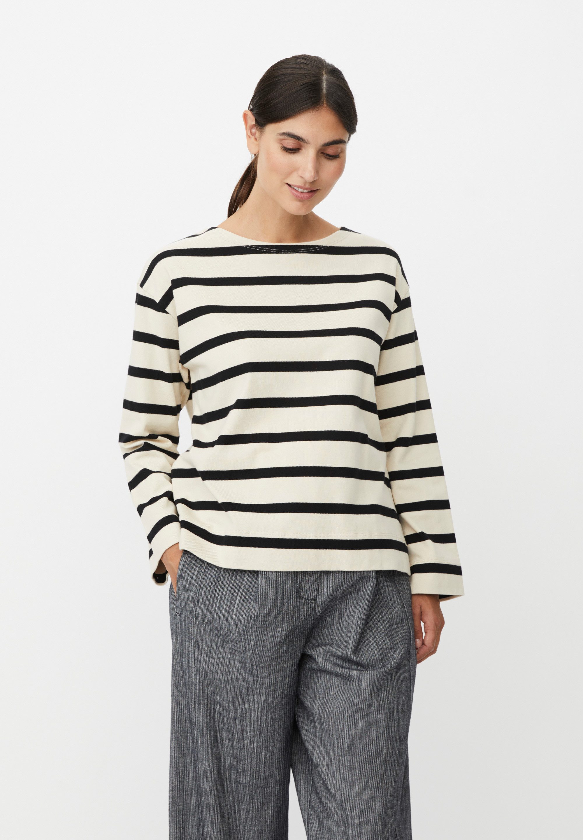 Masai Langarmbluse MaBaylor Luftige Weite, feiner Griff, dezentes Design