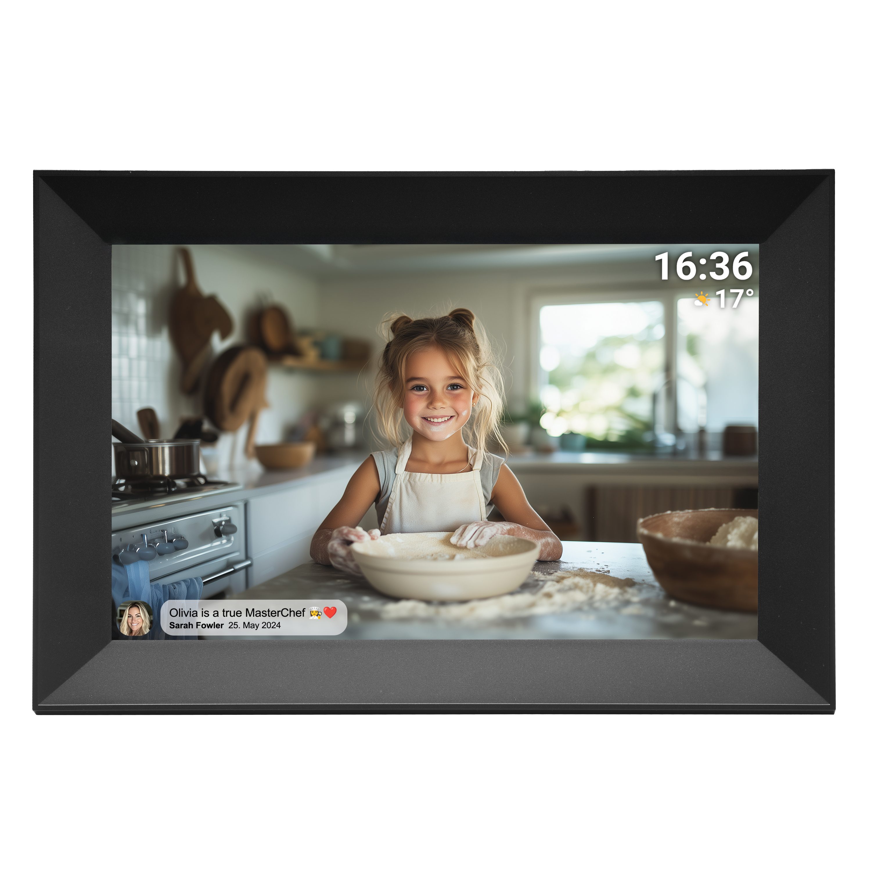 Denver PFF-1063B Digitaler Bilderrahmen (25.7 cm/10.1 ", 16 GB)