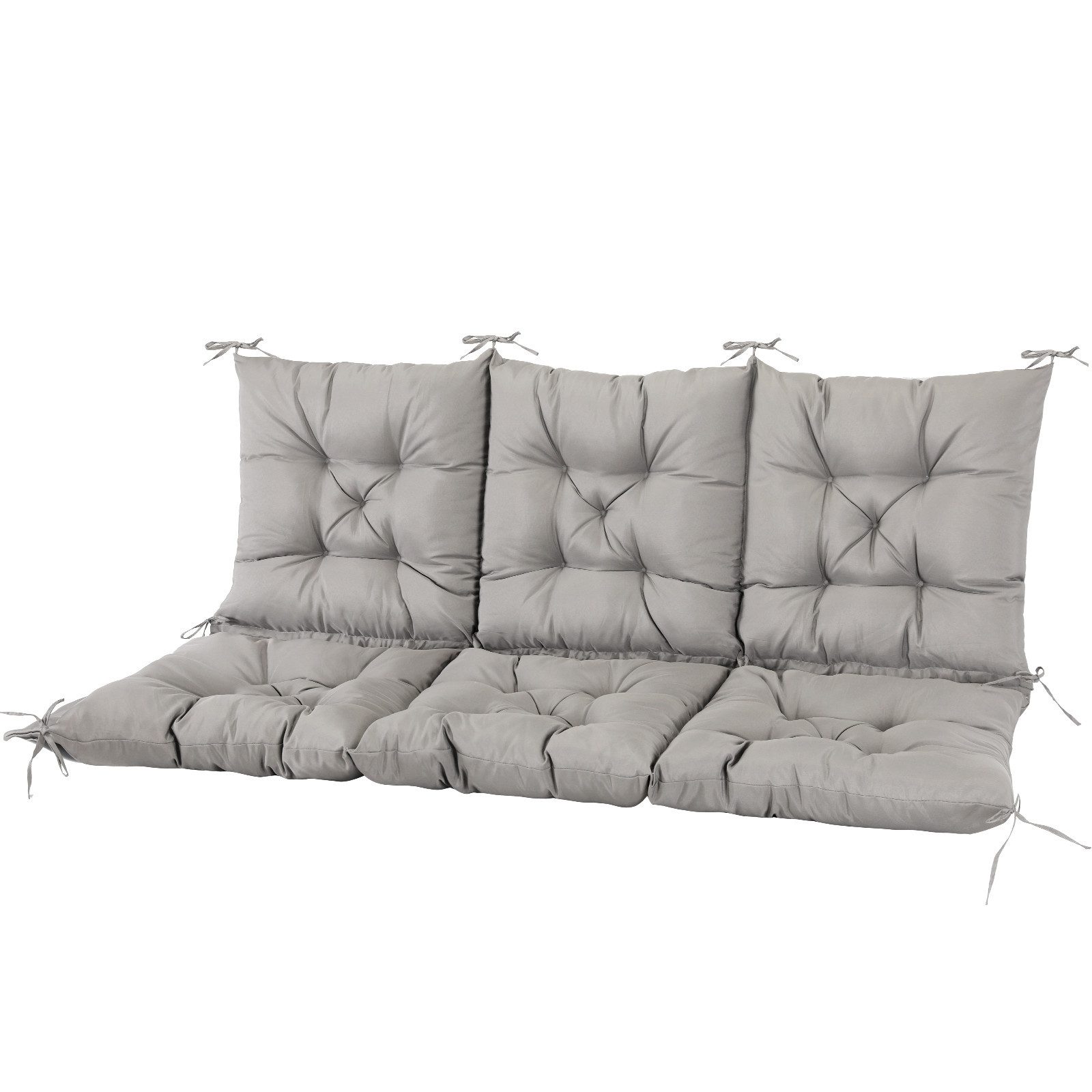 NACATIN Auflagekissen für Hollywoodschaukel, 150×100×10 cm, für feuchte Bereiche geeignet, (1 St), Robustes Polyester-Kissen mit dicker Polsterung