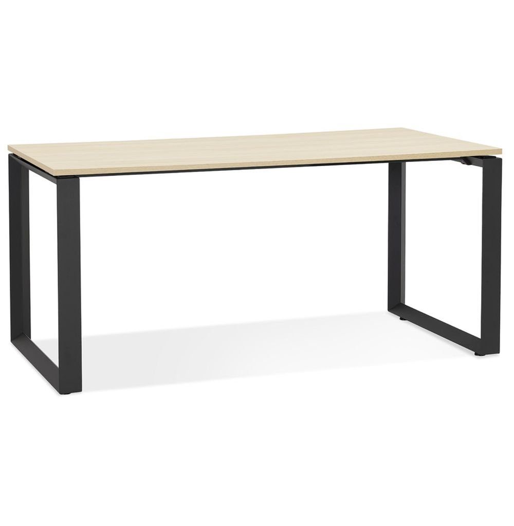 KADIMA DESIGN Schreibtisch HORSEA PC-Tisch Büro Schreibtisch Laptoptisch Helles Holz (Braun)