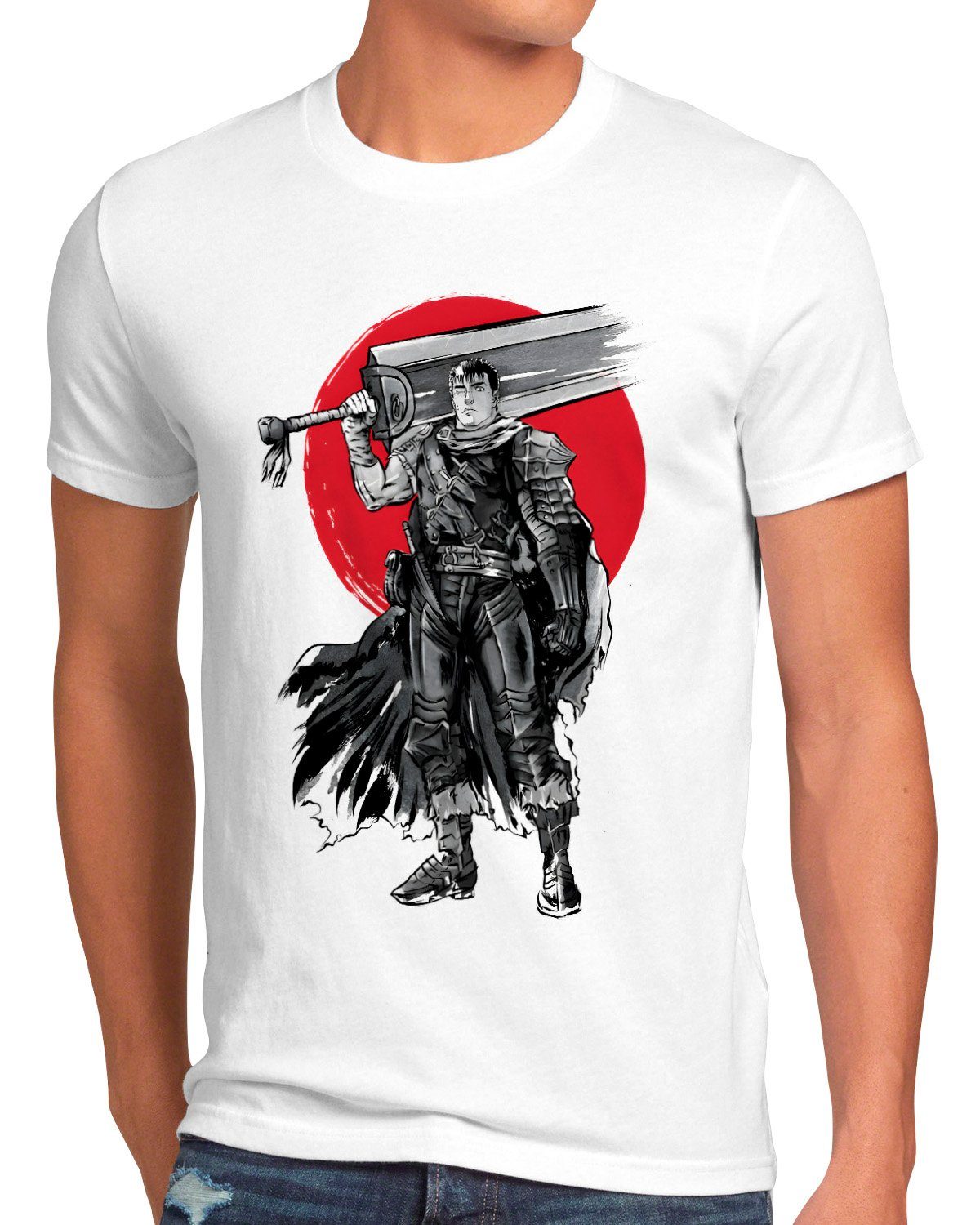 style3 Print-Shirt Herren T-Shirt Brave Swordsman berserk anime manga japan cosplay