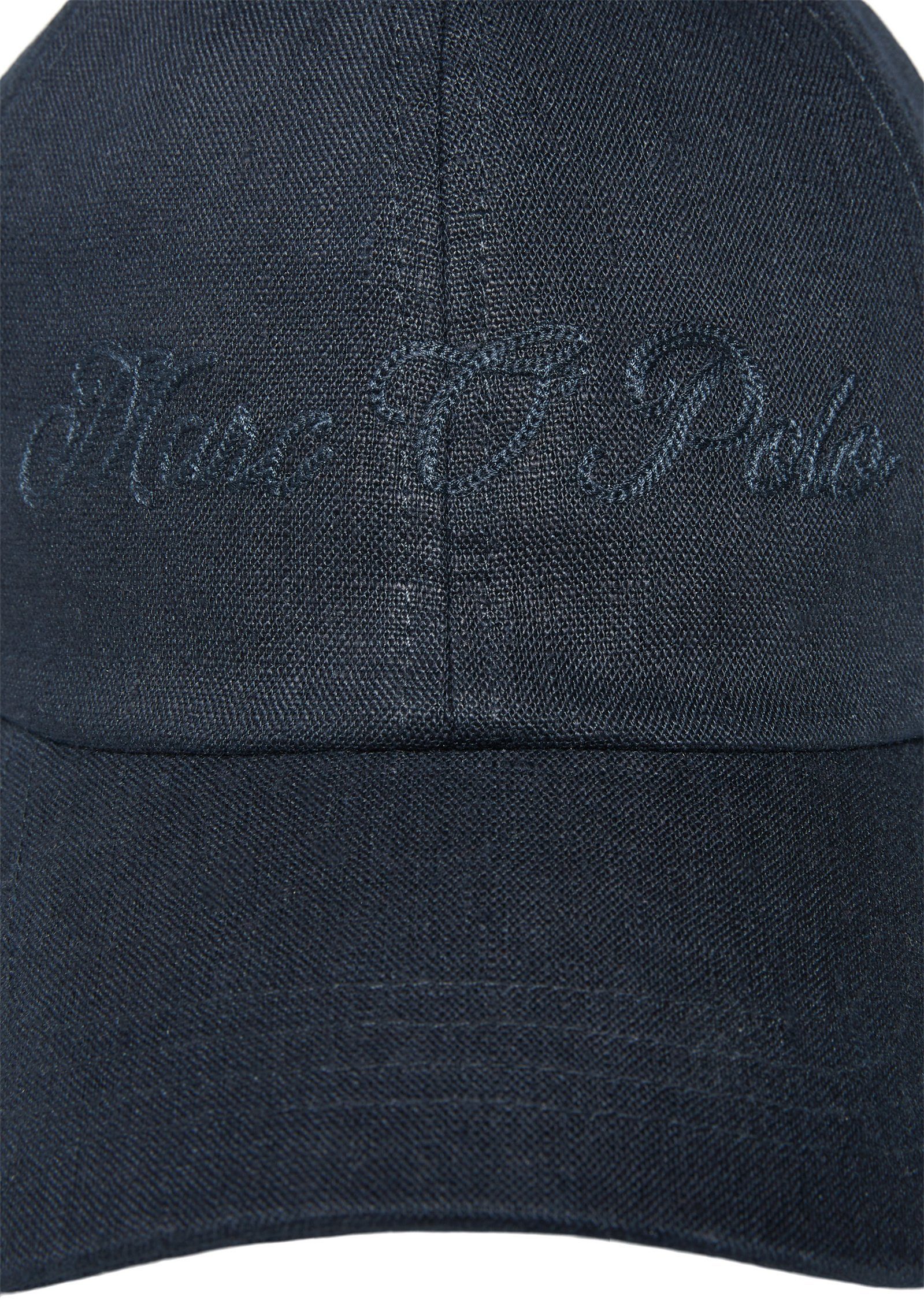 Marc O'Polo Baseball Cap Logo-Stickerei blau mit