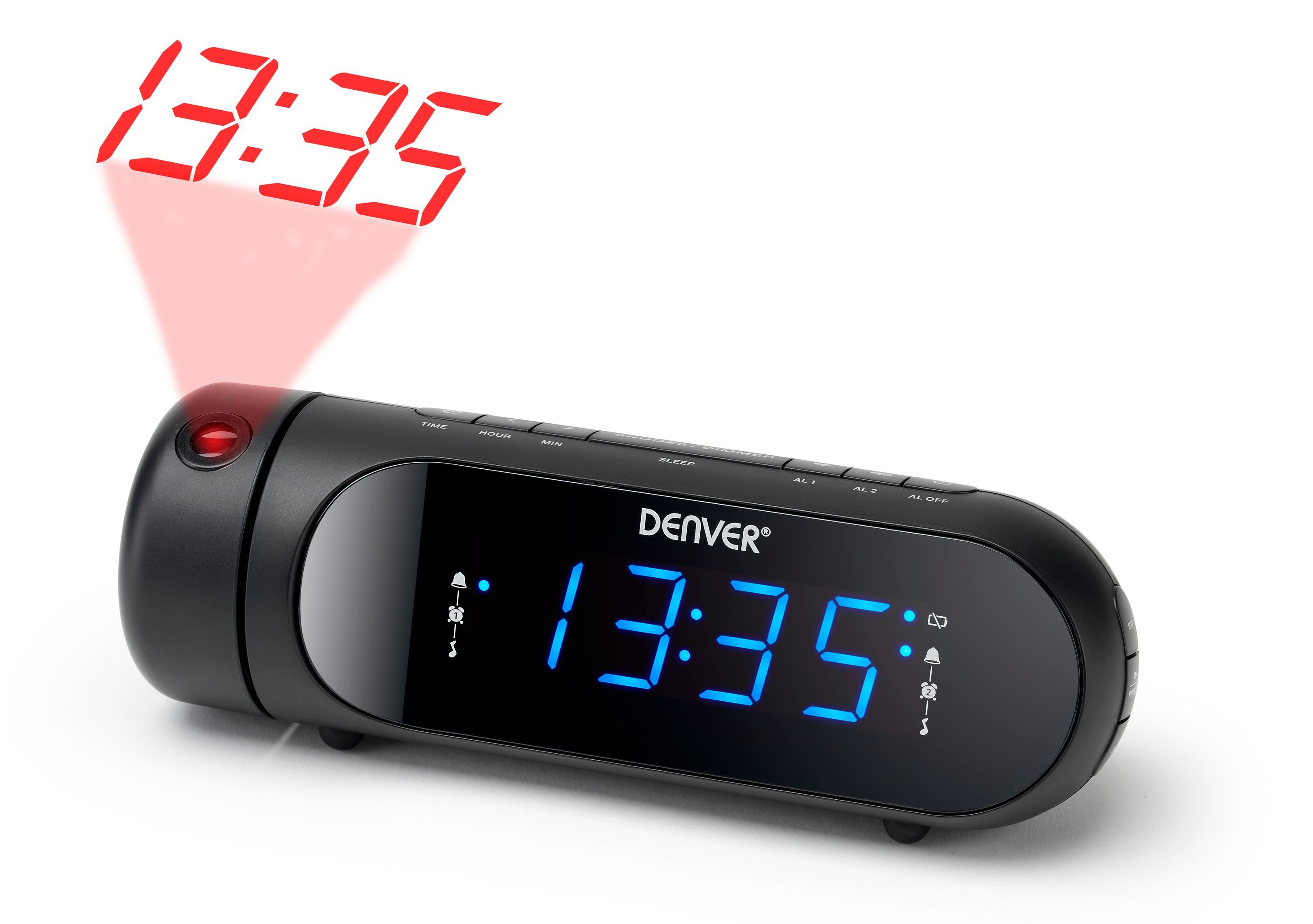 Denver Радиочасы CPR-700 Projektor mit Fokus, Presets