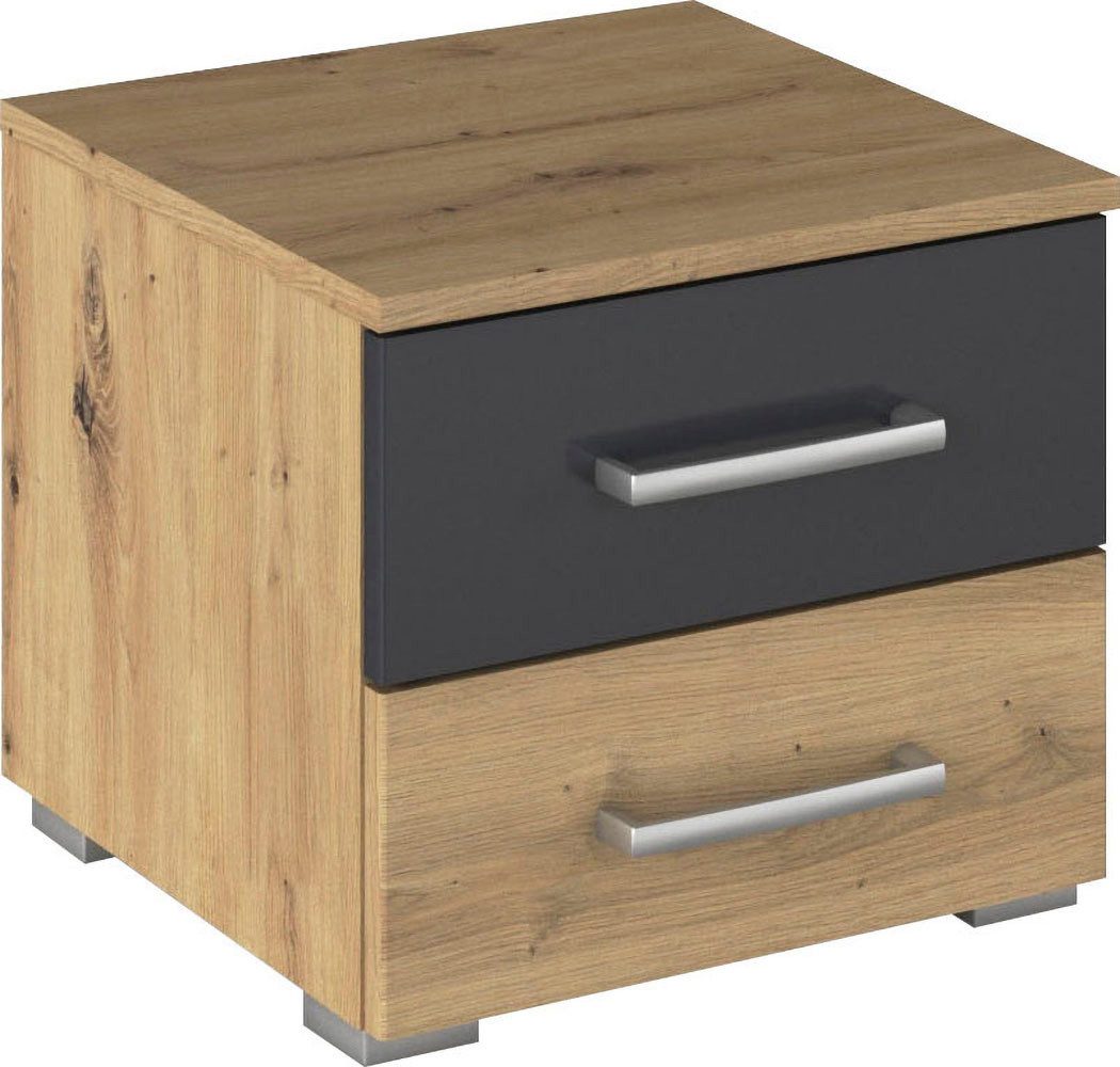 rauch Nachtkommode Nachttisch Nachtkonsole Beistelltisch Kommode Sideboard BURANO, mit farblich abgesetzter Schublade MADE IN GERMANY