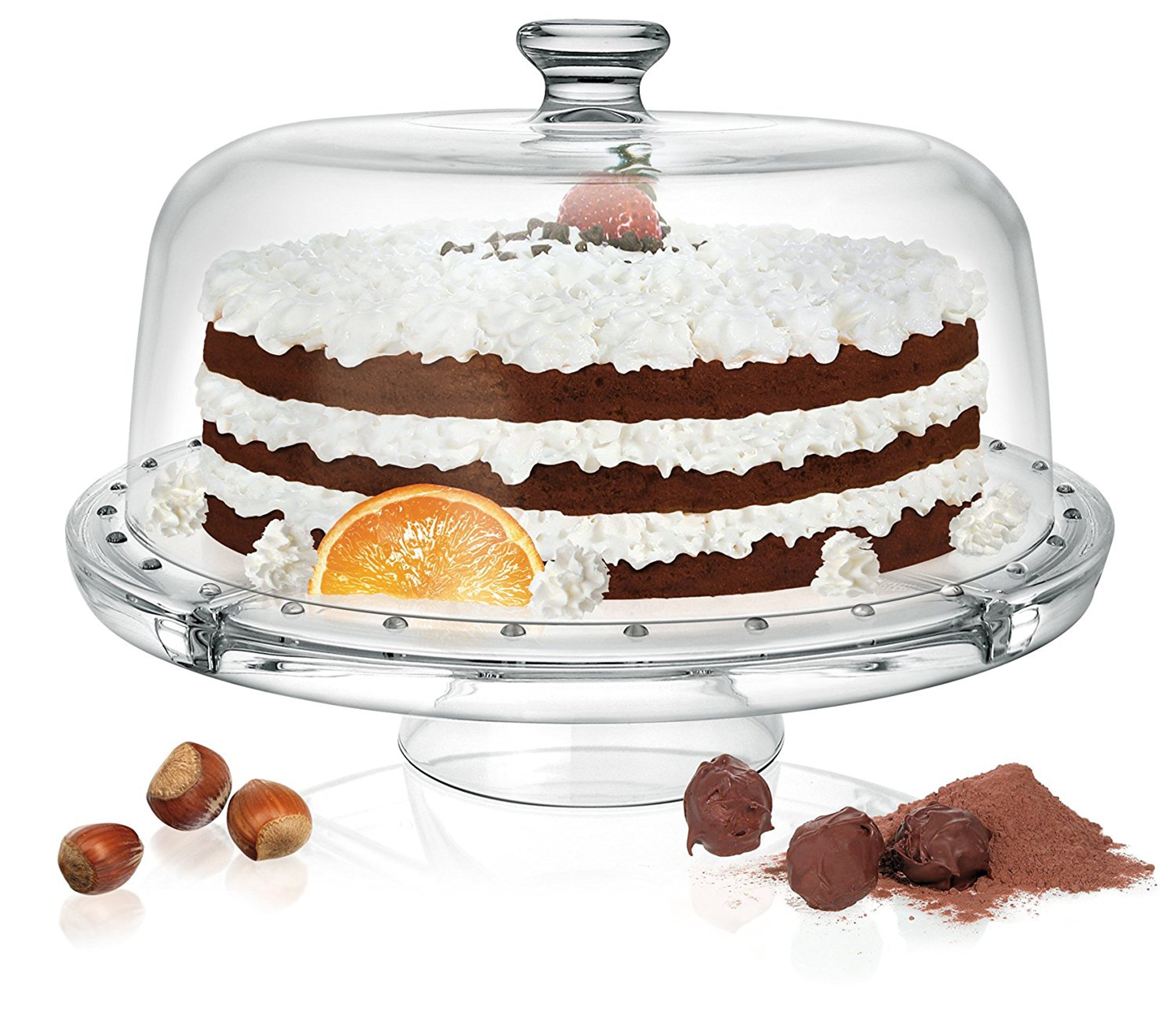 CreaTable Servier-Set Servierbutler, 2-tlg., Glas, (Set, 2-tlg), Edles Servierset, Formschön elegant