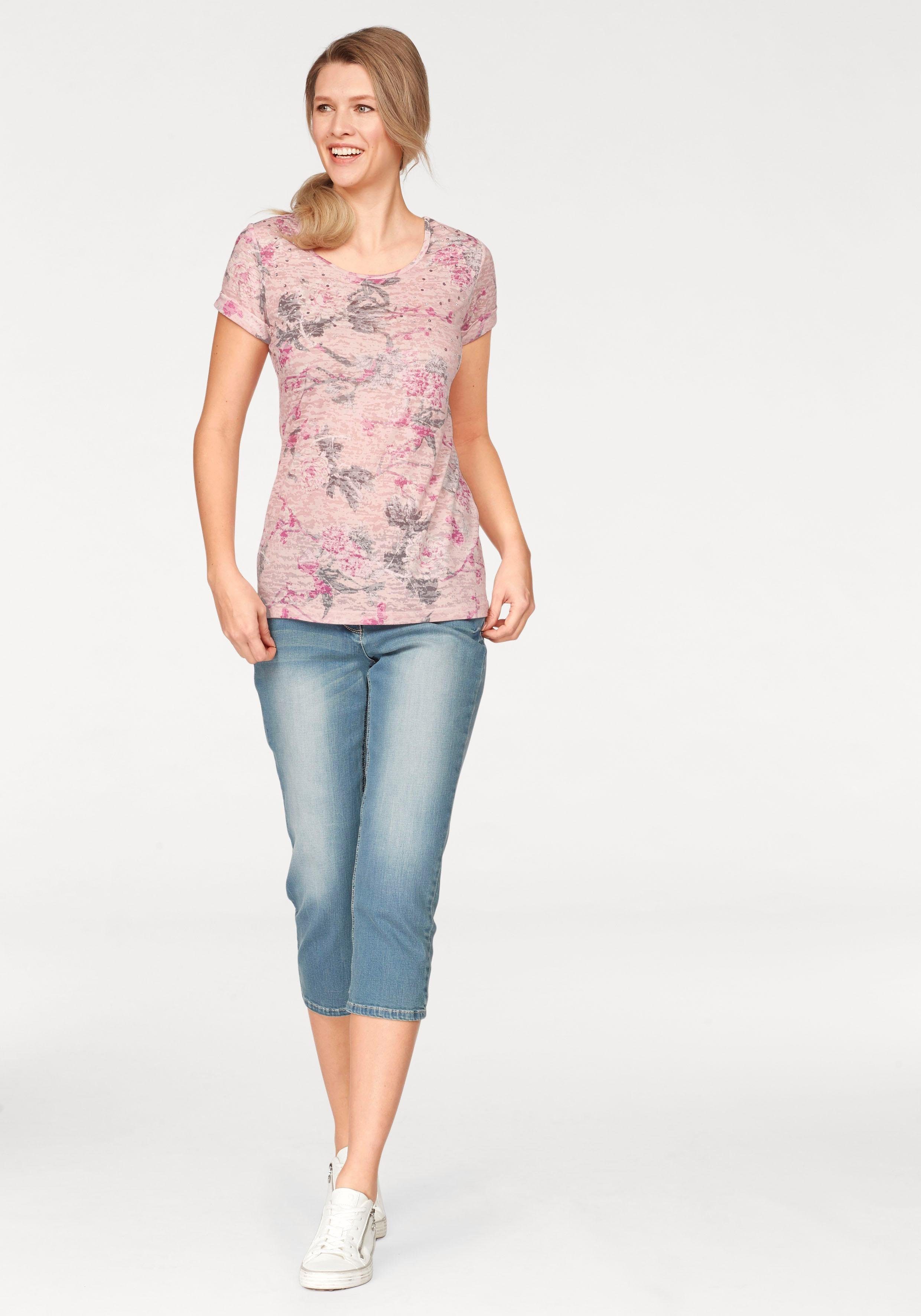 CASUAL in Caprijeans Used-Waschung Aniston