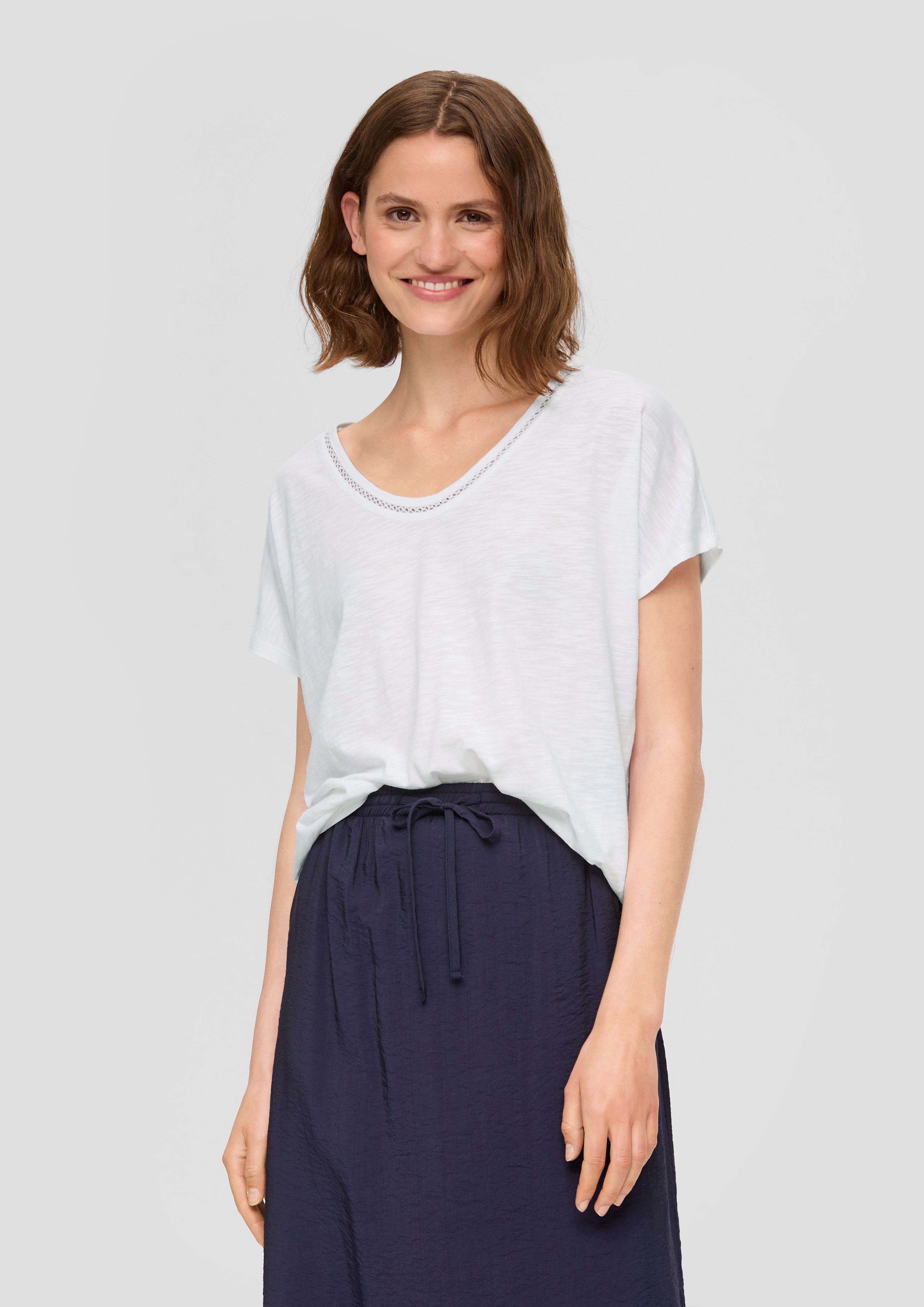 s.Oliver Kurzarmshirt Shirt im Relaxed Fit günstig online kaufen