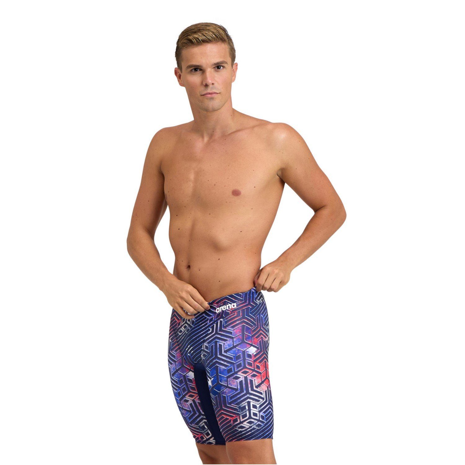 und Jammer Kikko Badehose chlorbeständig schnelltrocknend Herren Blau Schwimmhose Arena