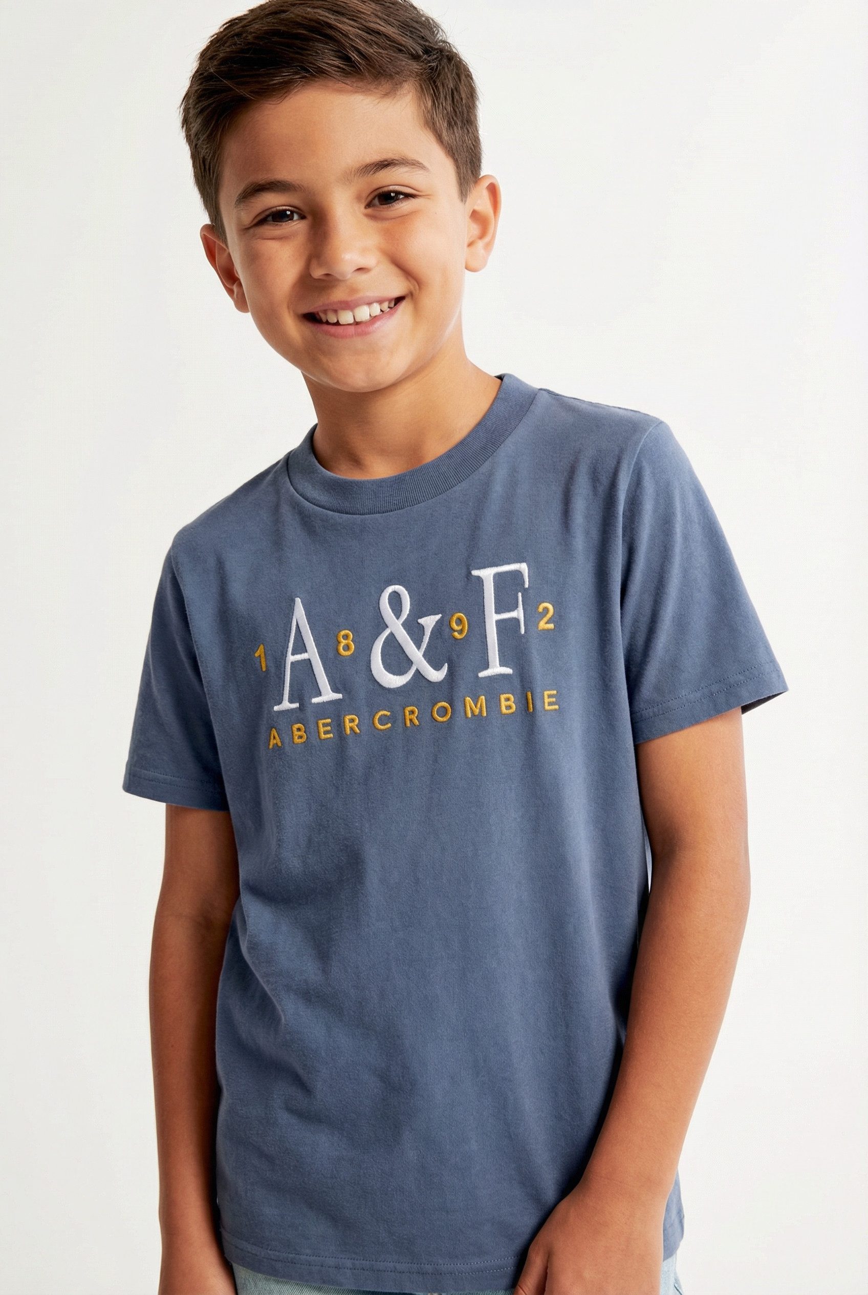 Abercrombie Kids T-Shirt AFB SIGNATURE TEE mit Logo-Stickerei, for girls