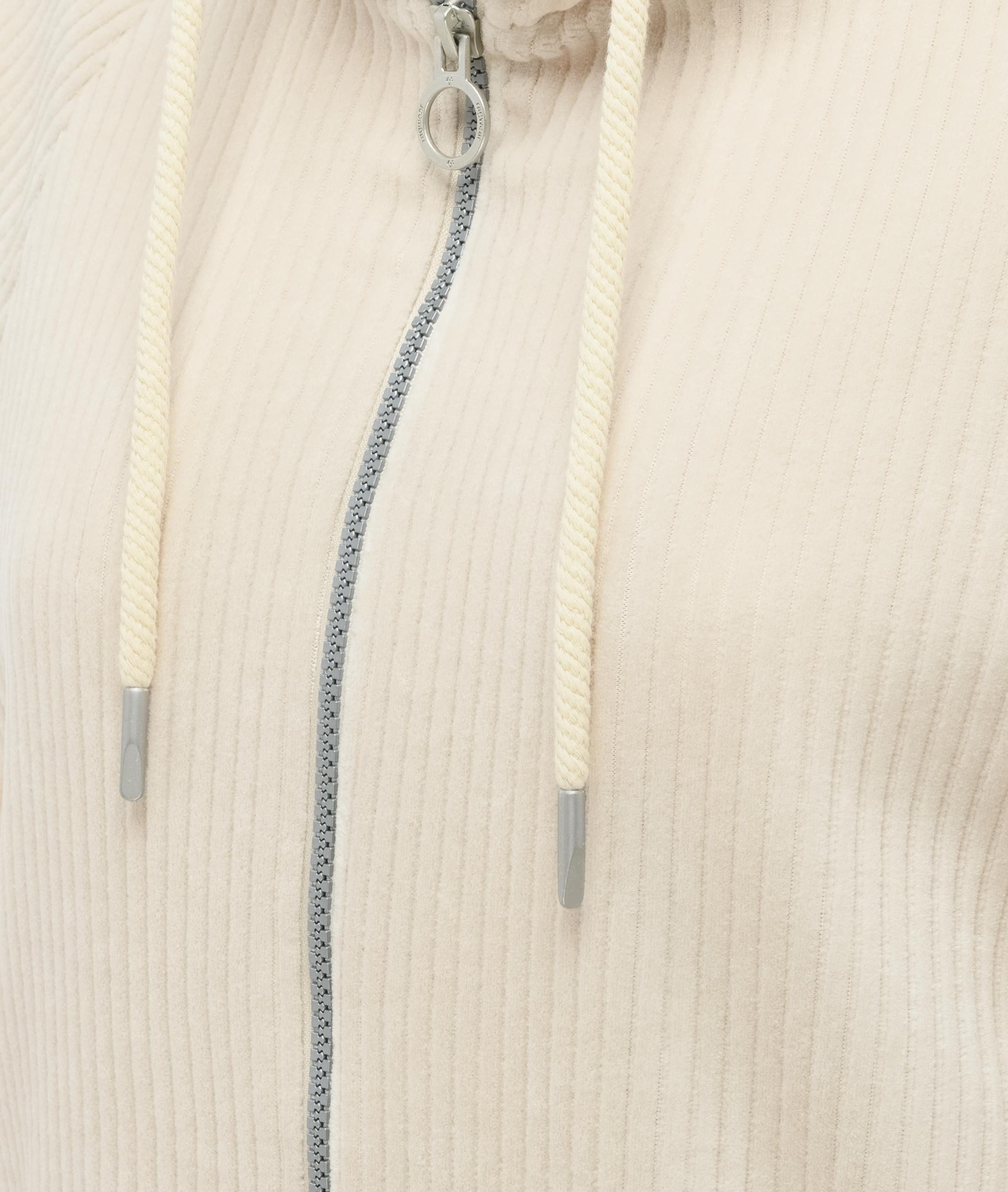 Ragwear Sweatjacke Corduly Cordy Freizeitjacke Zip-Hoodie aus weichem Kord in Samt-Haptik – Bild 4 von 4