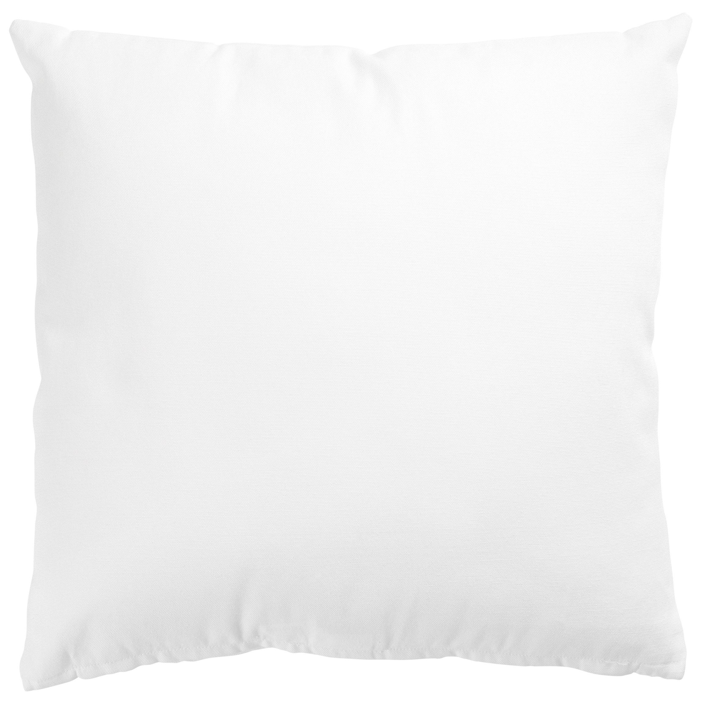 Bilderdepot24 Dekokissen drinnen / draußen Kissenhülle weiss mit Motiv Unifarben, Bezug mit / ohne Füllung Zierkissen Outdoor Sofa Bett