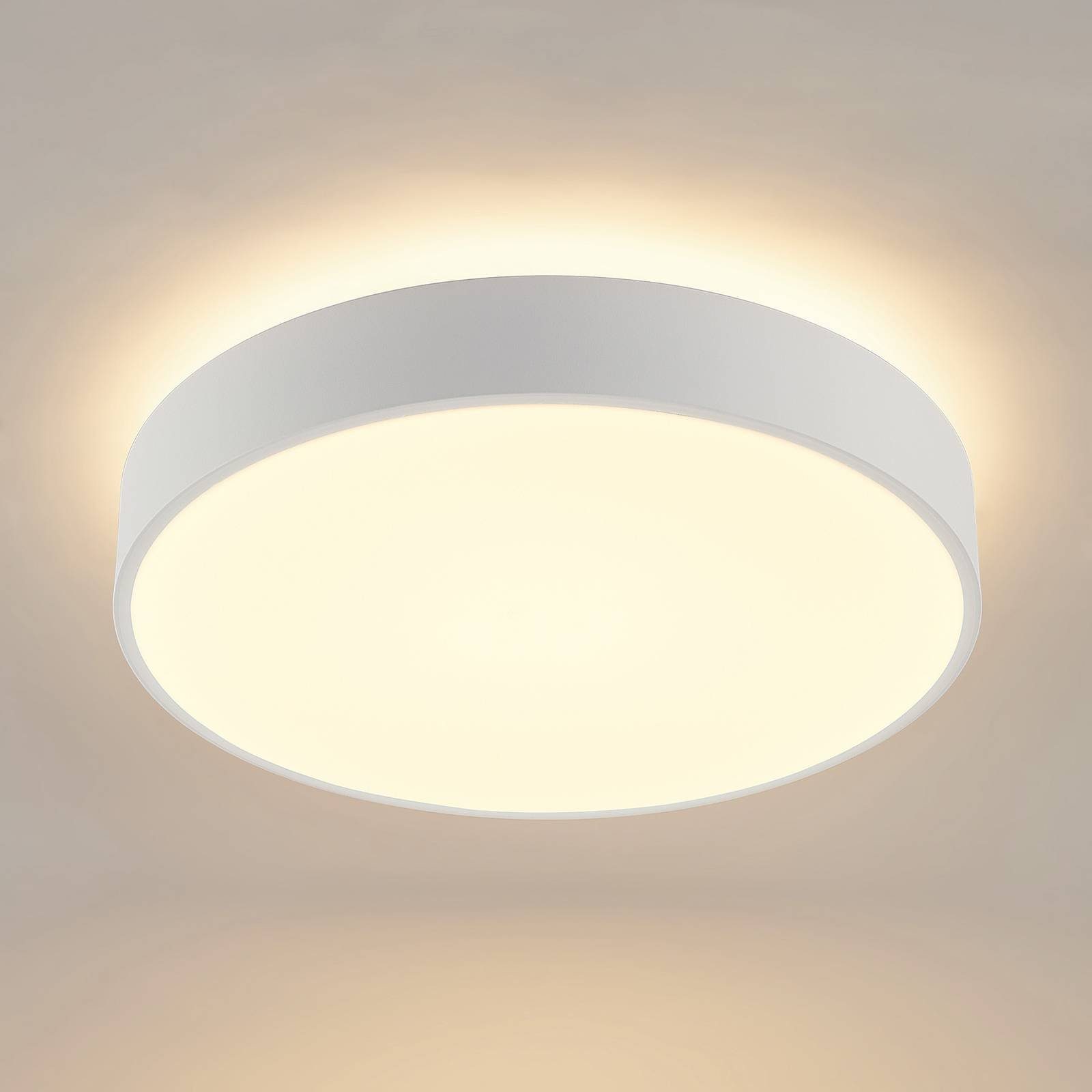 Arcchio LED Deckenleuchte Vanida, dimmbar, Modern, Acryl, weiß, 1 Aluminium, LED-Leuchtmittel fest flammig, verbaut, inkl. Leuchtmittel, LED warmweiß