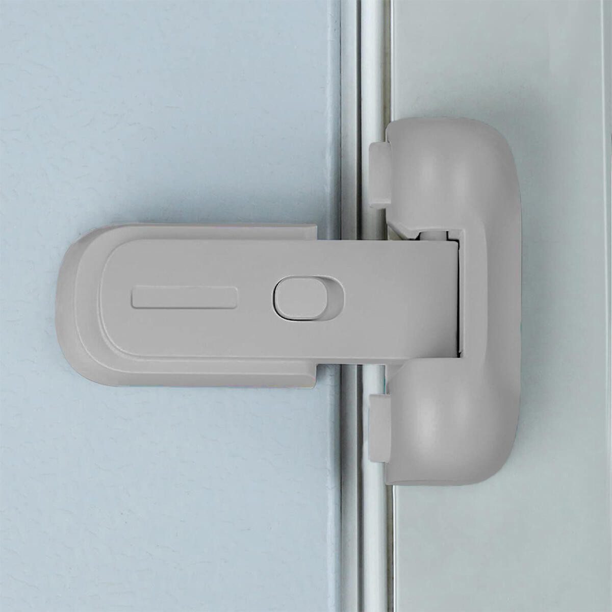 FELIXLEO Vorhängeschloss Freezer Door Latches 1 Pack Space Gray Fridge Lock für Kinder, (1-tlg)