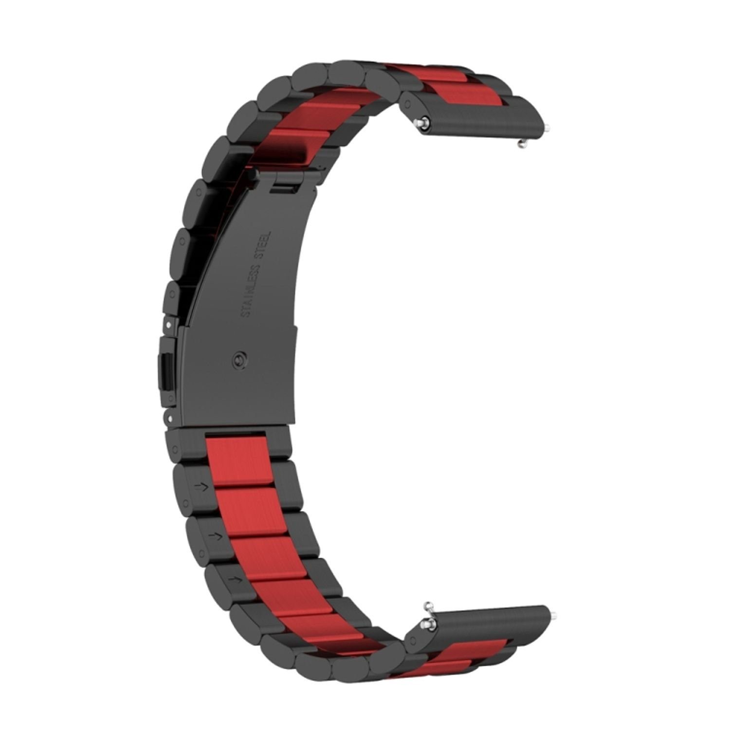 König Design Smartwatch-Armband Huawei Watch GT 3 42mm, Smartwatch-Armband für Huawei Watch GT 3 42mm Sport Ersatz Armband Edelstahl Rot