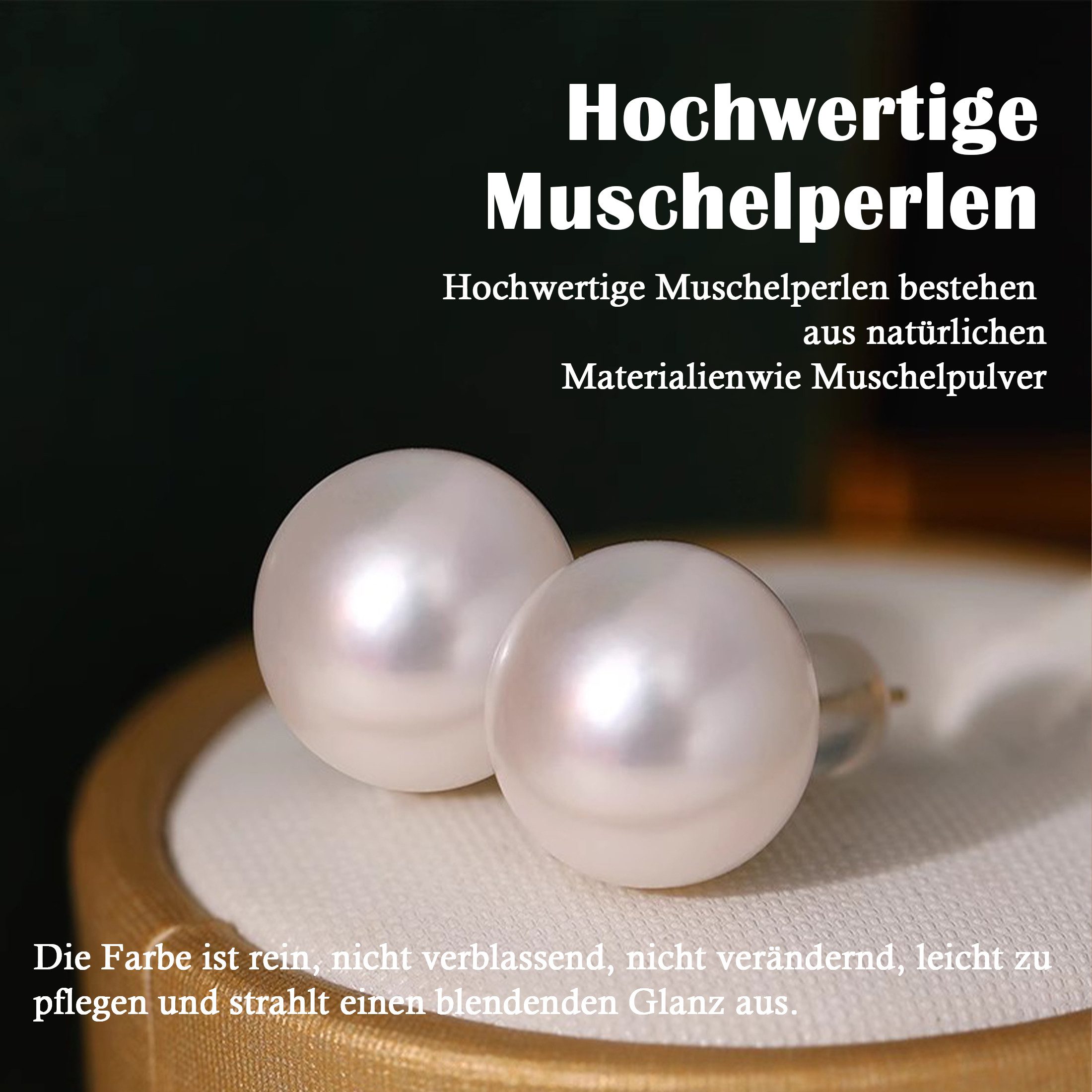 ibettertec Perlenketten-Set 9-10mm Muschelperlen für Frauen günstig online kaufen