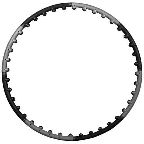 JOKA international Hula-Hoop-Reifen Hula Reifen Ø 98 cm mit Massagenoppen grau/schwarz