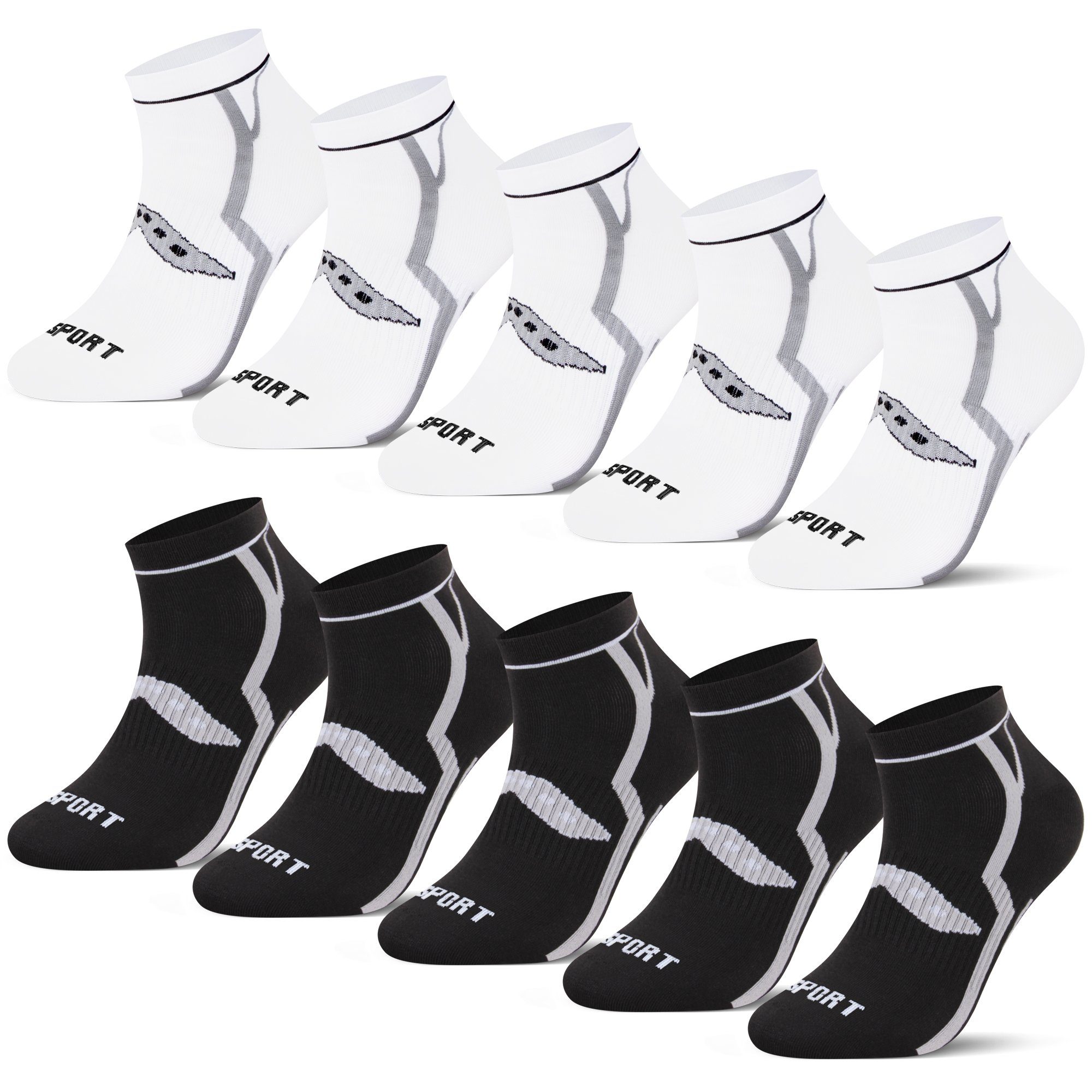 Sportsocken Sneaker Baumwolle (10er-Pack) Herren Socken 2303 aus 2327 L&K