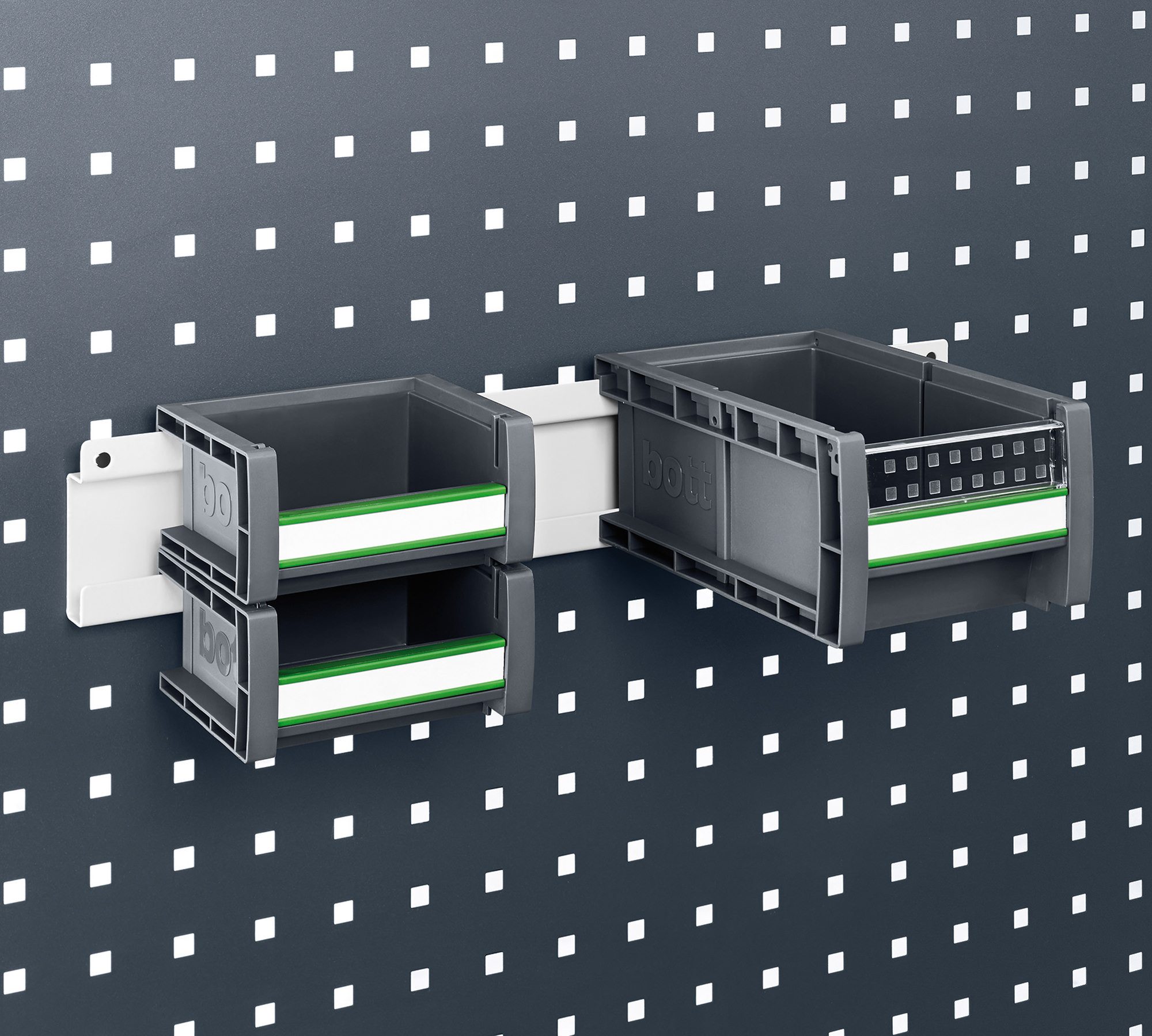 Bott Lochwand-Ausstattung, Perfo Halteschiene für Kasten B 900 mm