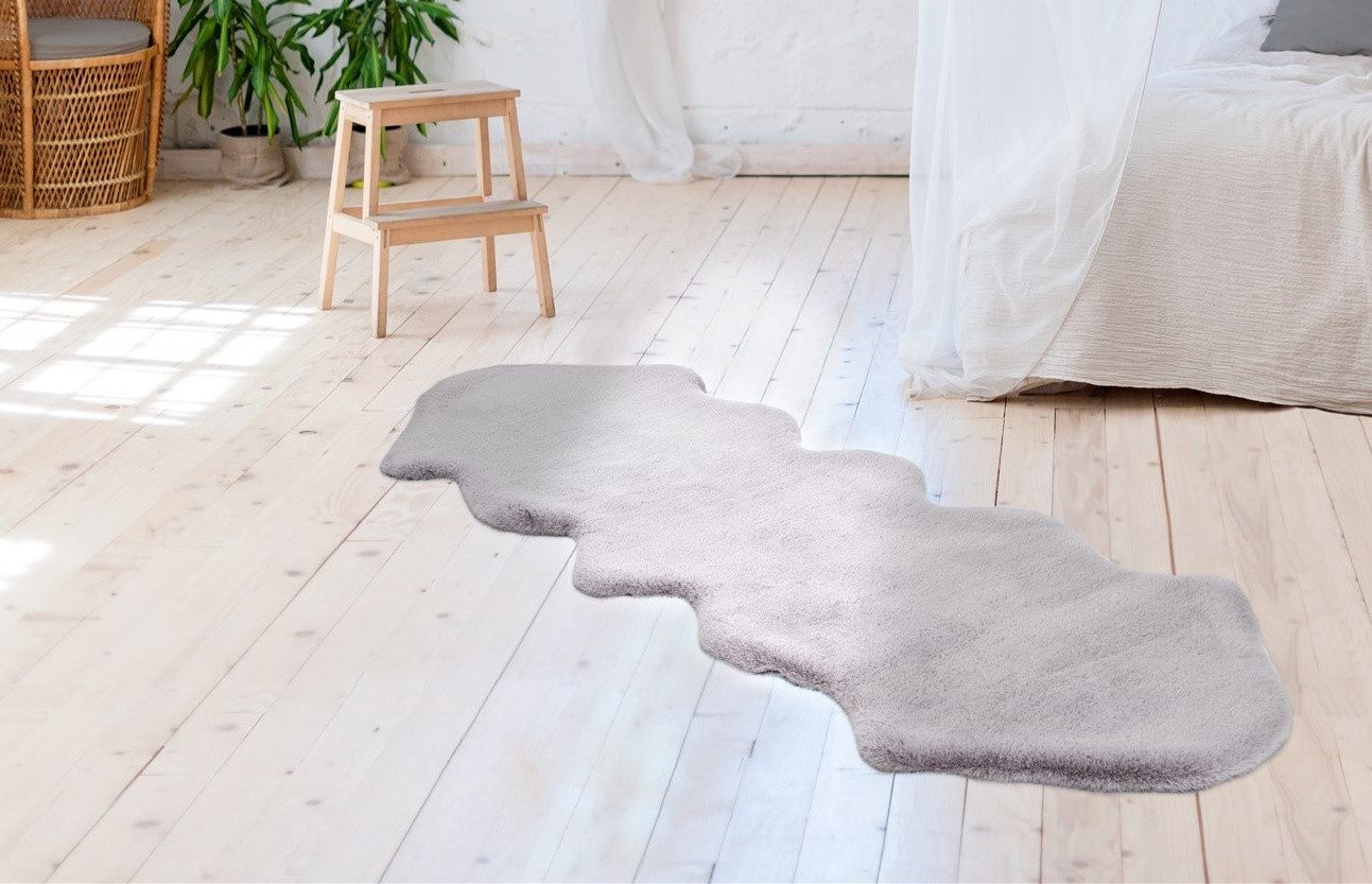 Arte Espina Fellteppich Rabbit 300, fellförmig, günstig online kaufen