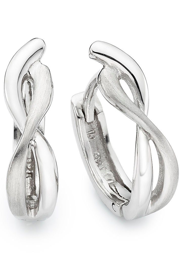 Paar Creolen Schmuck Geschenk Silber 925 Ohrschmuck Ohrringe