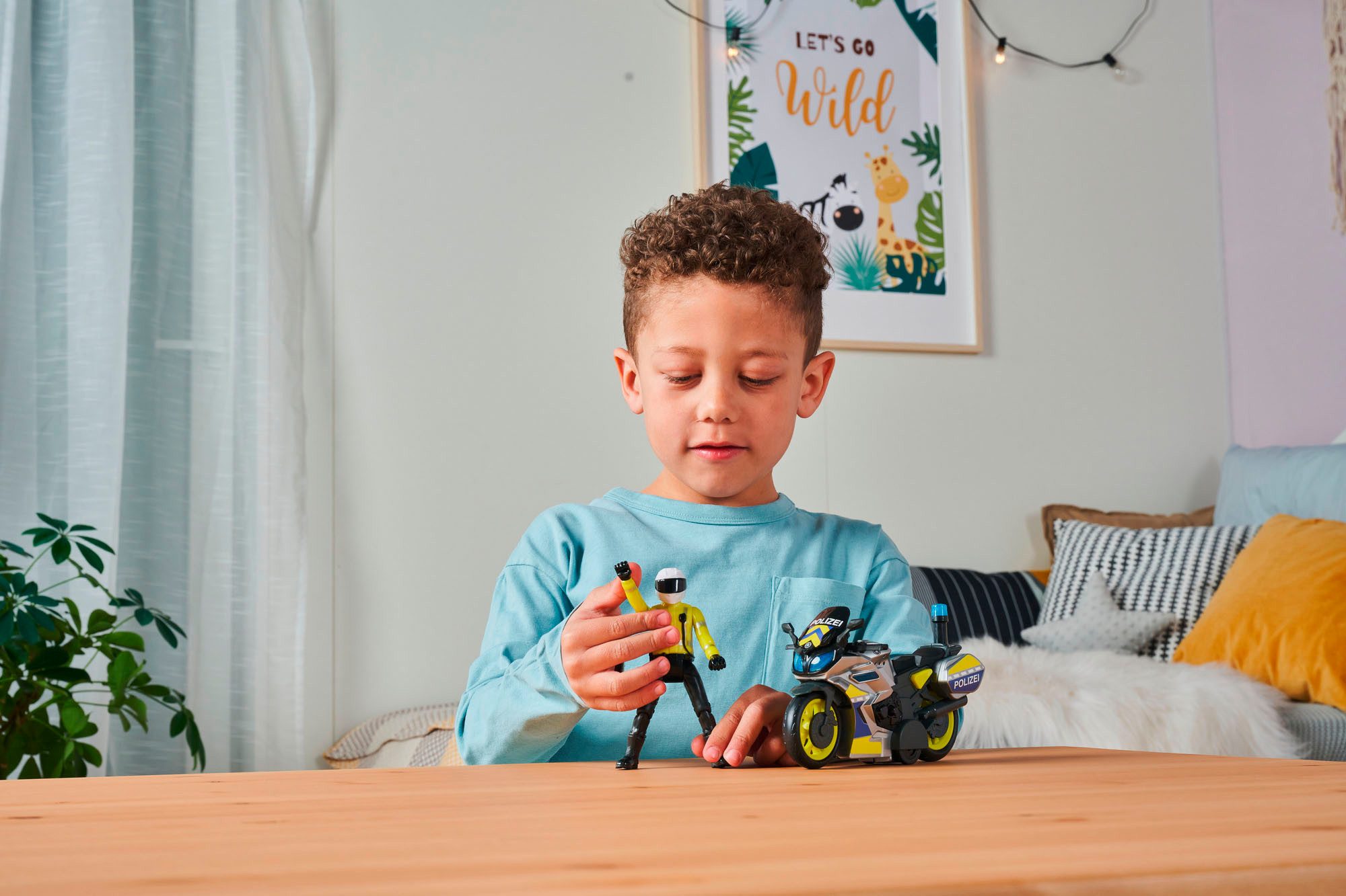 Dickie Toys Spielzeug-Motorrad Police Bike, mit Licht und Sound