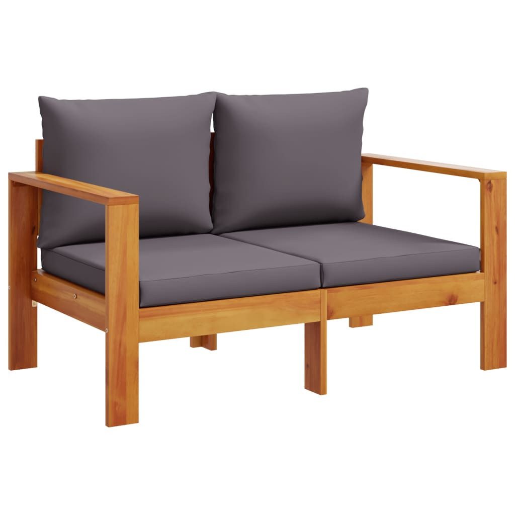 vidaXL Sofaelement Gartensofa mit Kissen 2-Sitzer günstig online kaufen