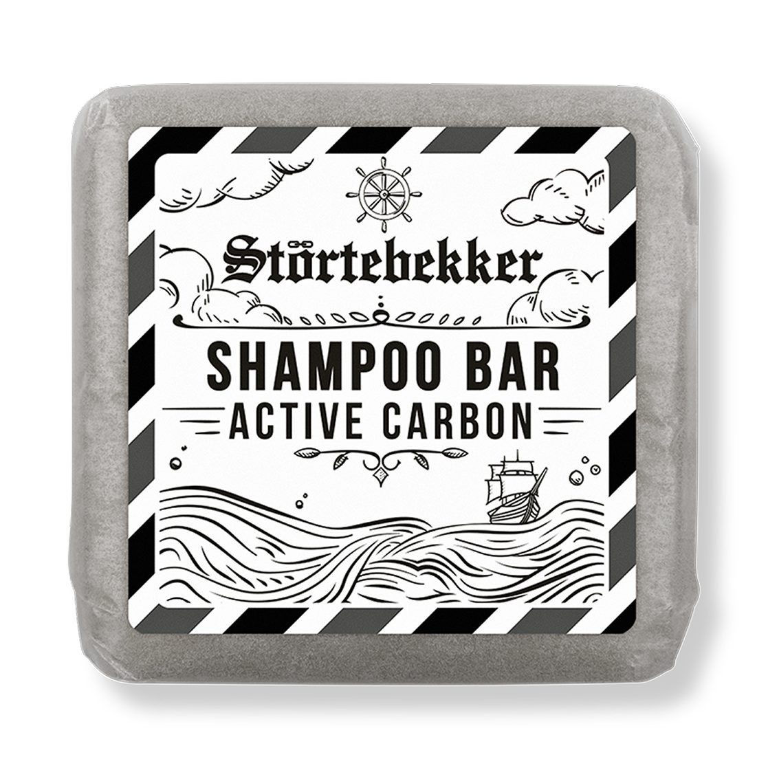 Störtebekker Festes Haarshampoo - Active Carbon - für porentiefe Reinigung, 1-tlg., mit 1% Salicylsäure