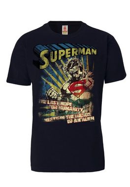 LOGOSHIRT T-Shirt Superman - The Last Hope im coolen Retro-Look