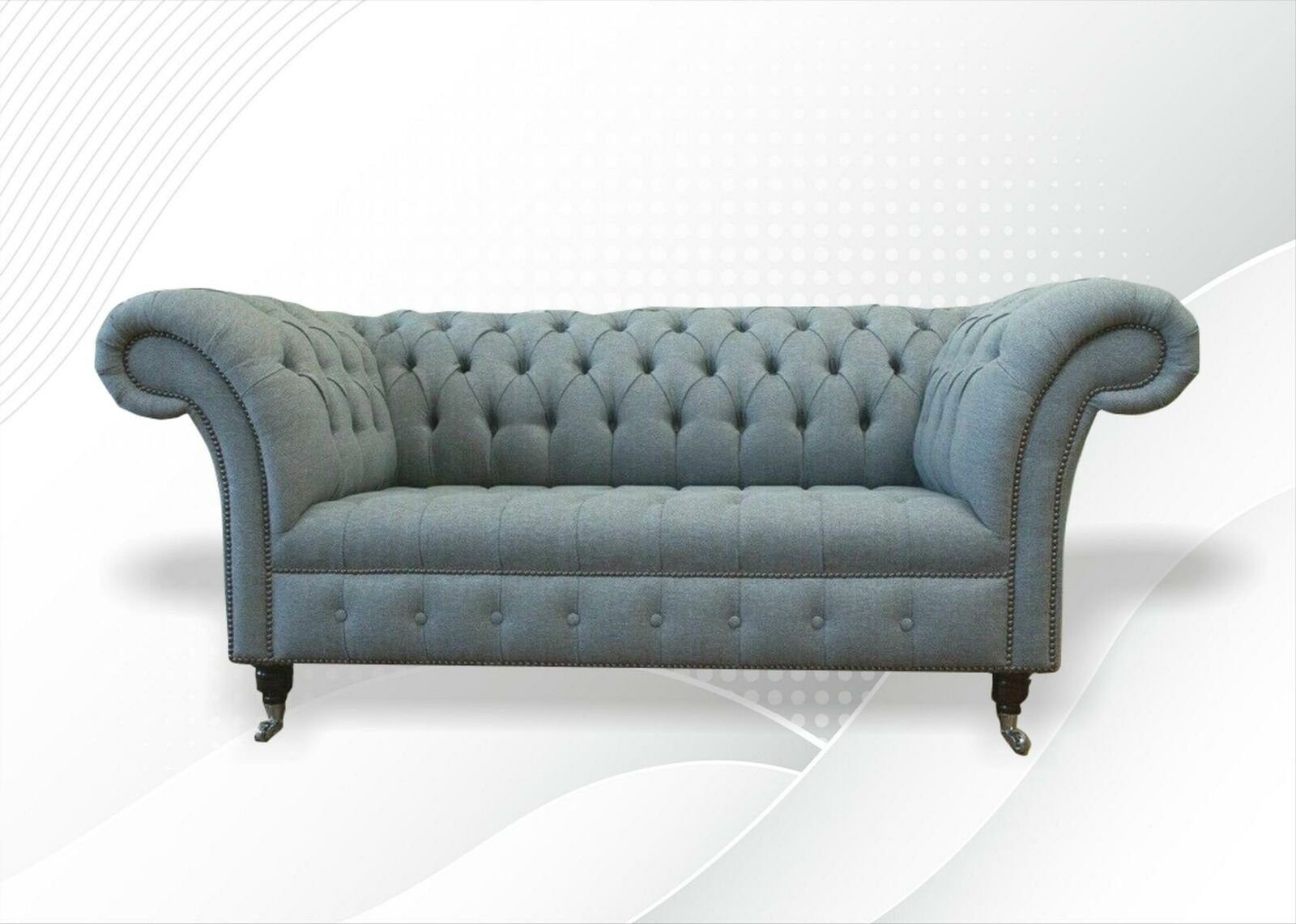 JVmoebel Chesterfield-Sofa, Chesterfield Sofa Couch Polster Designer 2 Sitzer Garnitur Sofa