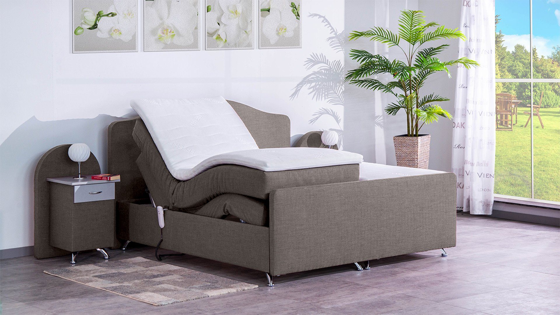 Meisterbetten Boxspringbett Epos (mit Motor, 7-Zonen günstig online kaufen