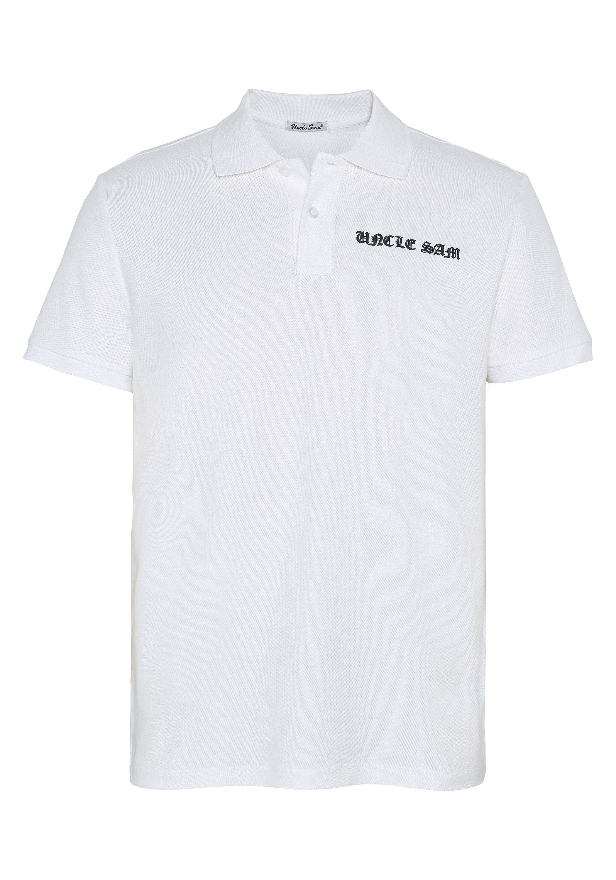 11-0601 Uncle Bright Poloshirt Sam mit kleinem White Logoprint