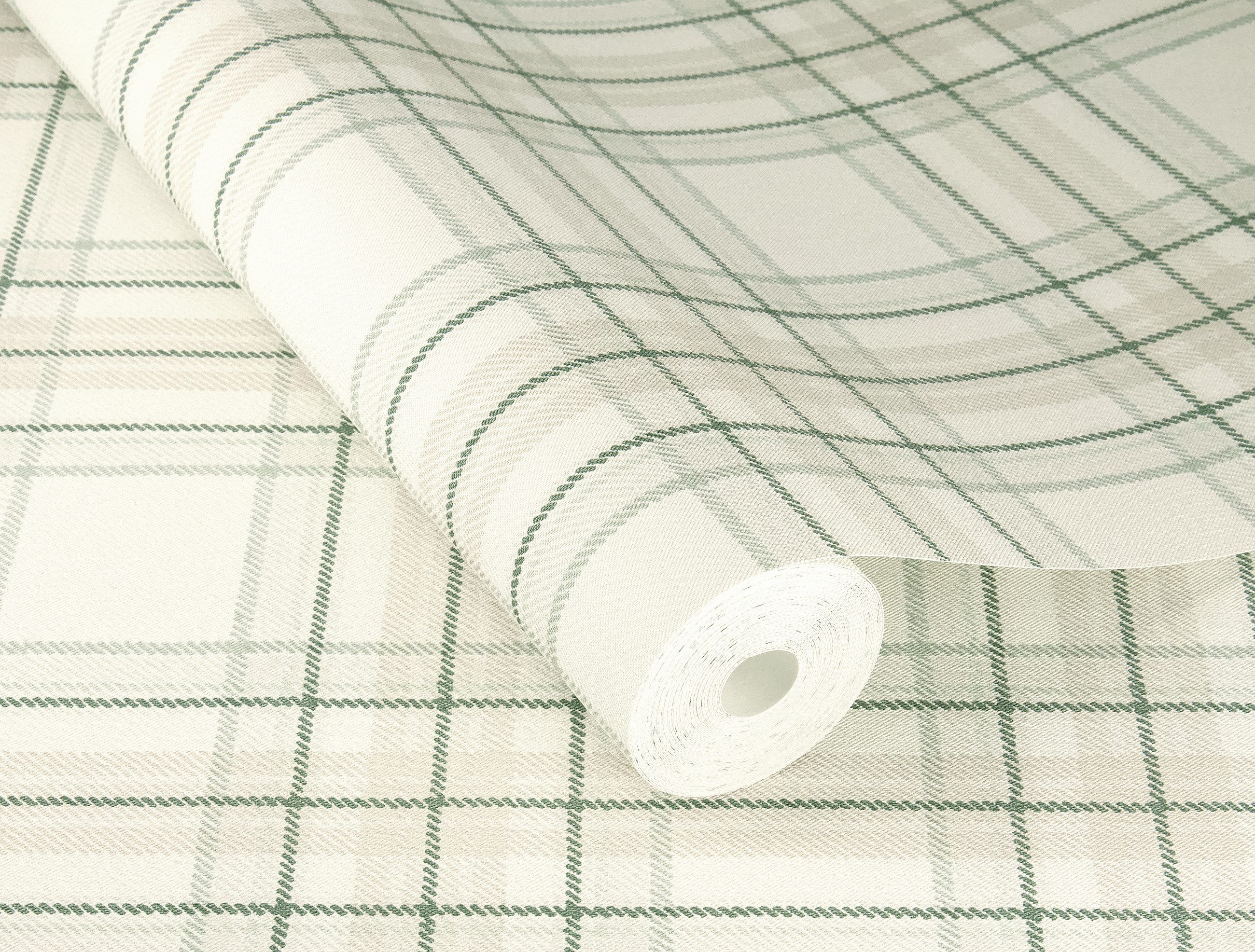 Rasch Vliestapete Kariert - Curiosity 537437, Glencheckmuster, (1 Rolle, 1 St), Karos