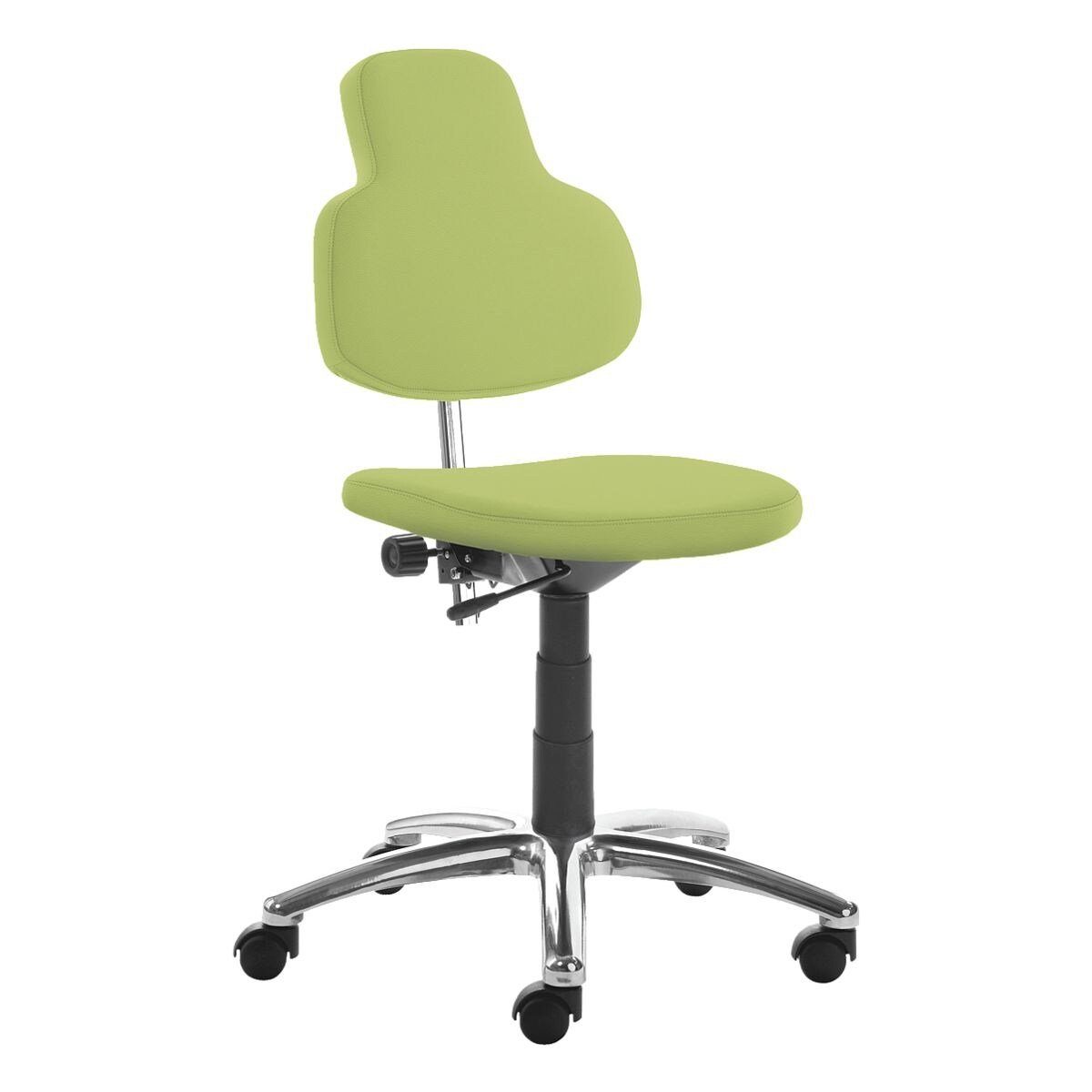 Mayer Sitzmöbel Schreibtischstuhl myMAX 2206 Kunstleder, mit Flachsitz, (ohne Armlehnen) apfelgrün