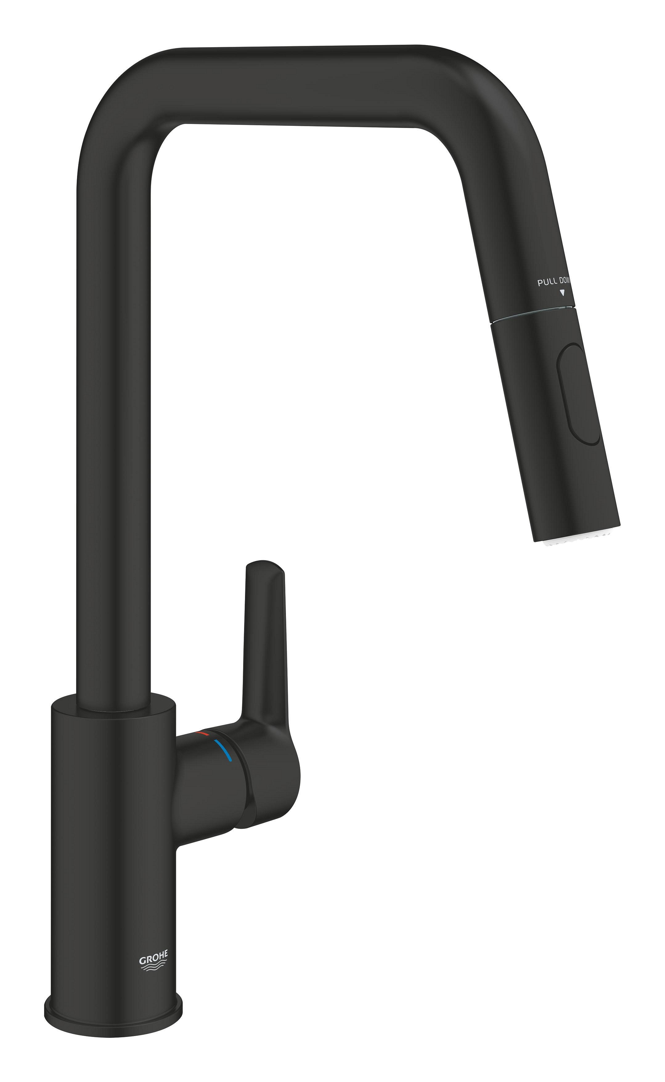 Grohe Ablaufgarnitur Start Einhebelmischer, Hochdruck, schwarz matt (306312430)