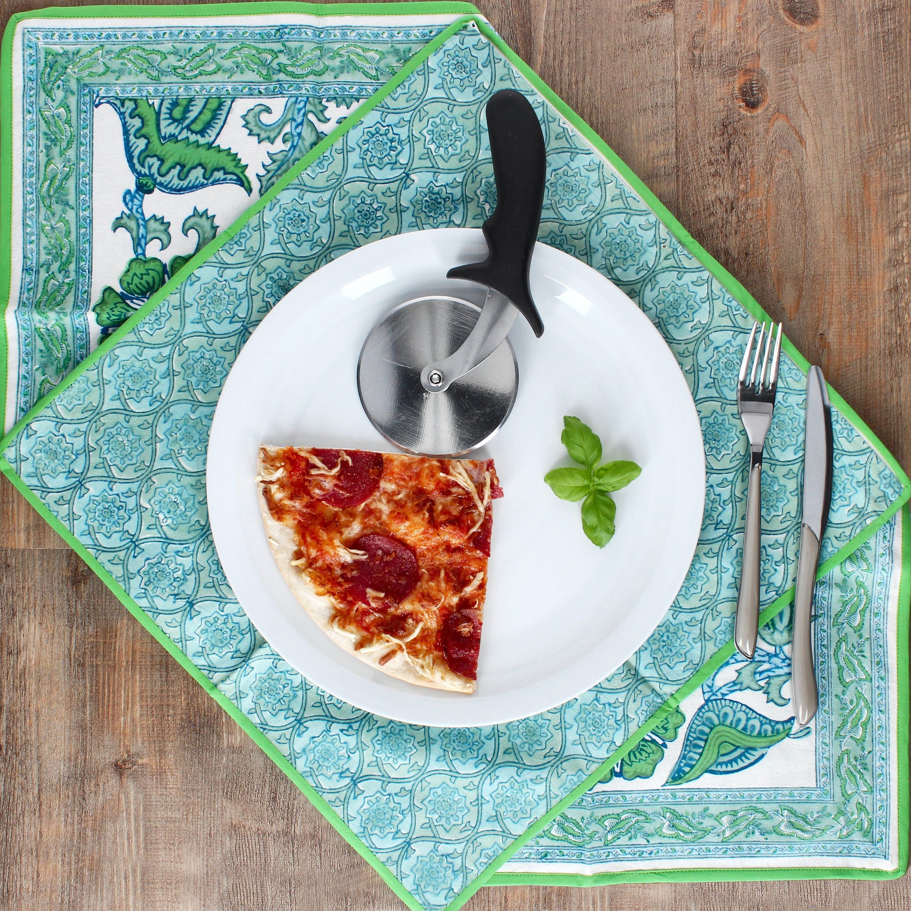 XL-Teller große 6er Ø30,5cm Set weiße Platte Pizzateller Pizzateller MamboCat Bianco