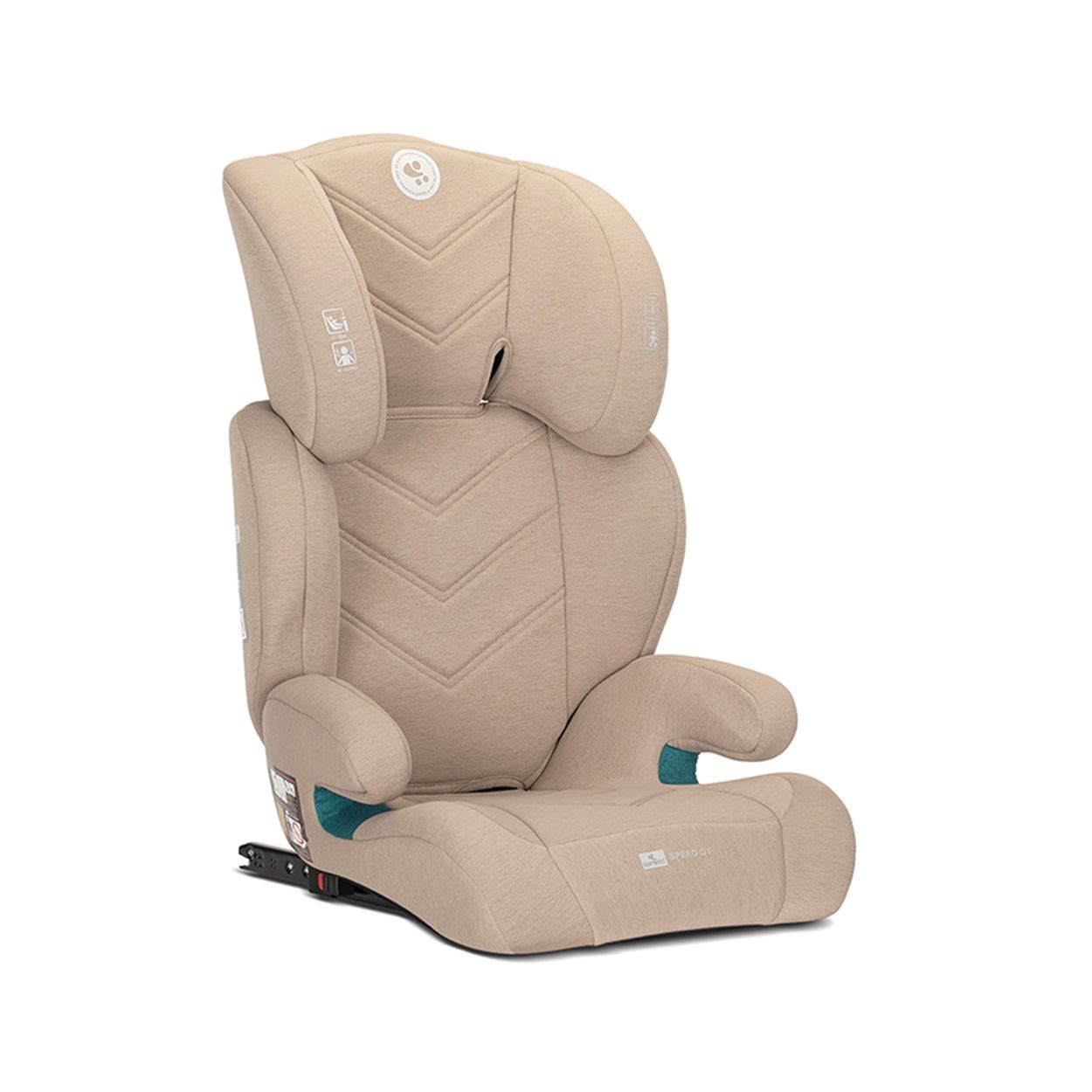 LORELLI Kindersitzerhöhung Speed GT Isofix (100-150cm), ab: 3, bis: 12, Gruppe 2/3, Kopfstütze, Polyester, höhenverstellbar, Bezug wählbar – Bild 2 von 5