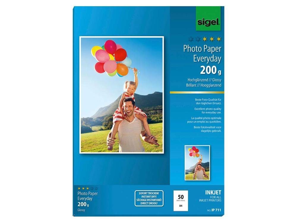 Sigel Fotopapier Sigel Fotopapiere 'Everyday' DIN A4, hochglänzend