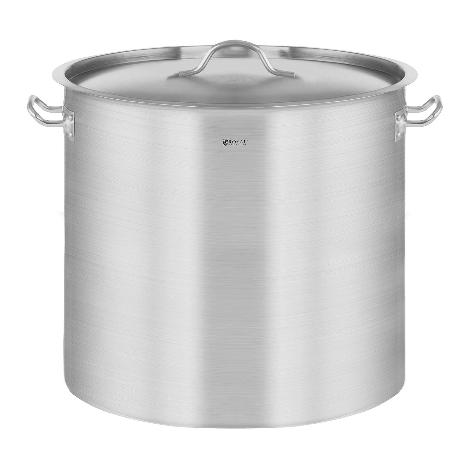 Royal Catering Kochtopf Edelstahl Kochtopf Induktion Topf Suppentopf Universaltopf 20 L Ø 30, Edelstahl