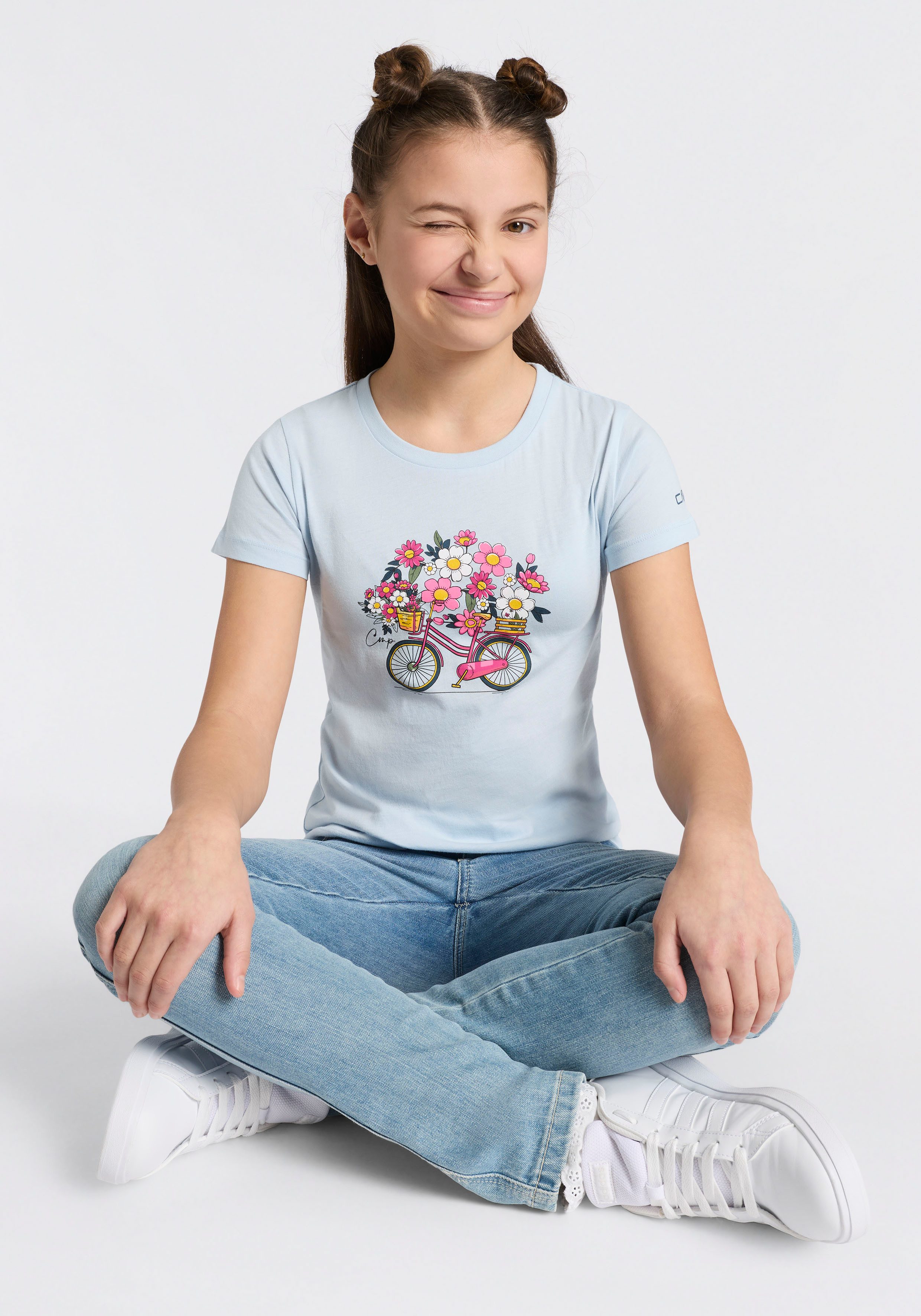 CMP T-Shirt Kurzarm-Design, aus Baumwolle, für Kinder