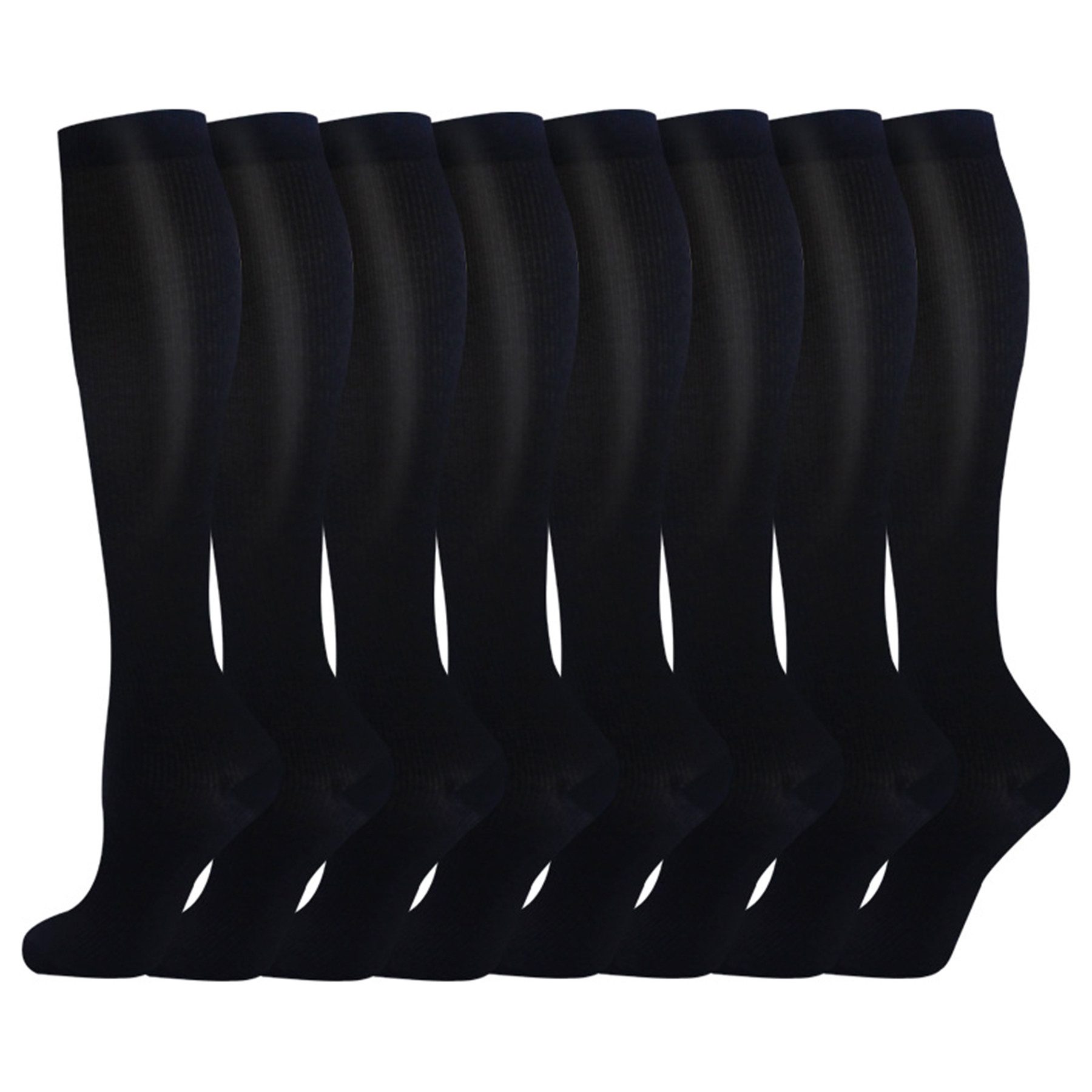 Mutig Kompressionsstrümpfe 8 Paar Kompressionsstrümpfe Damen und Herren, Kompressionssocken (20-30mmHg Stützstrümpfe Sport Kompressionssocken mit Elastisch, Stützstrümpfe Compression Socks Laufstrümpfe Kompression) Compression Socks für Sport, Laufen, Flug, Reisen,Fahrrad Radsport